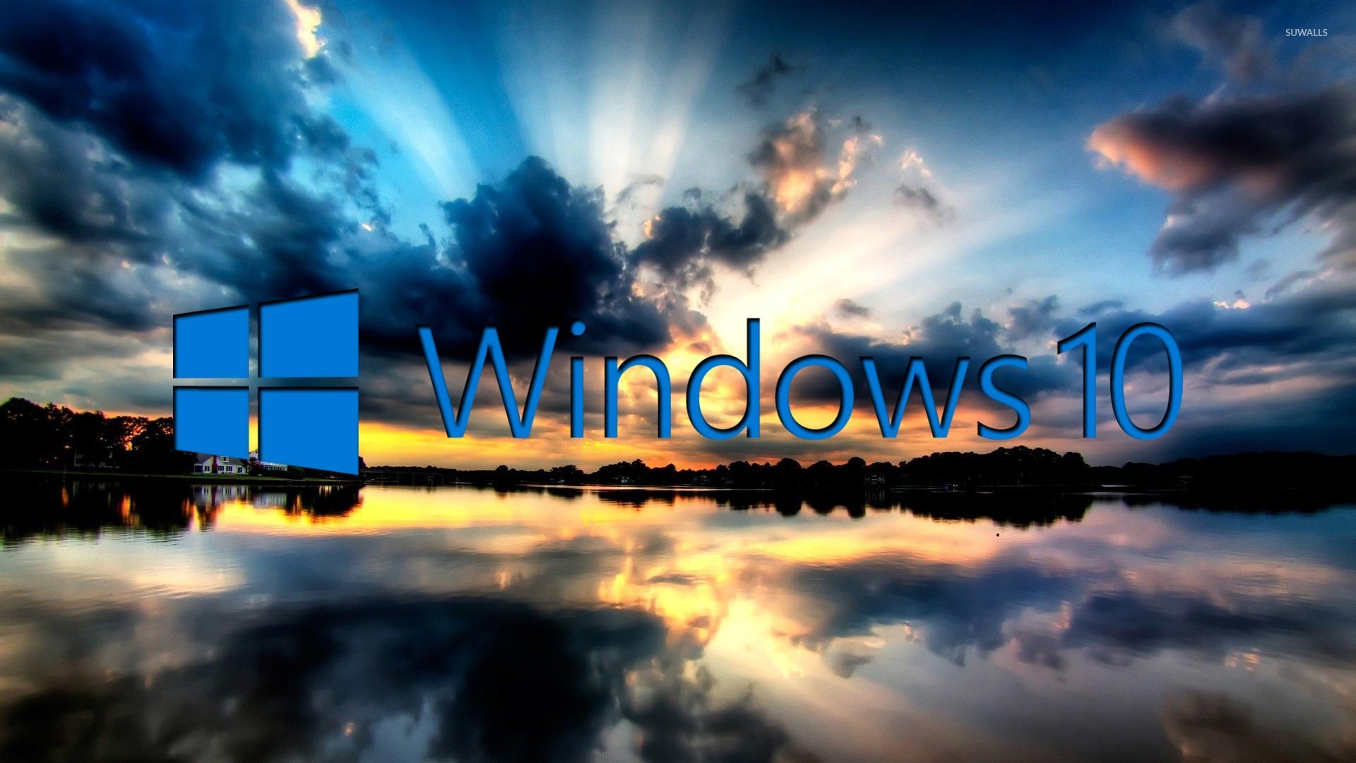 Windows 10 on the reflected clouds 3