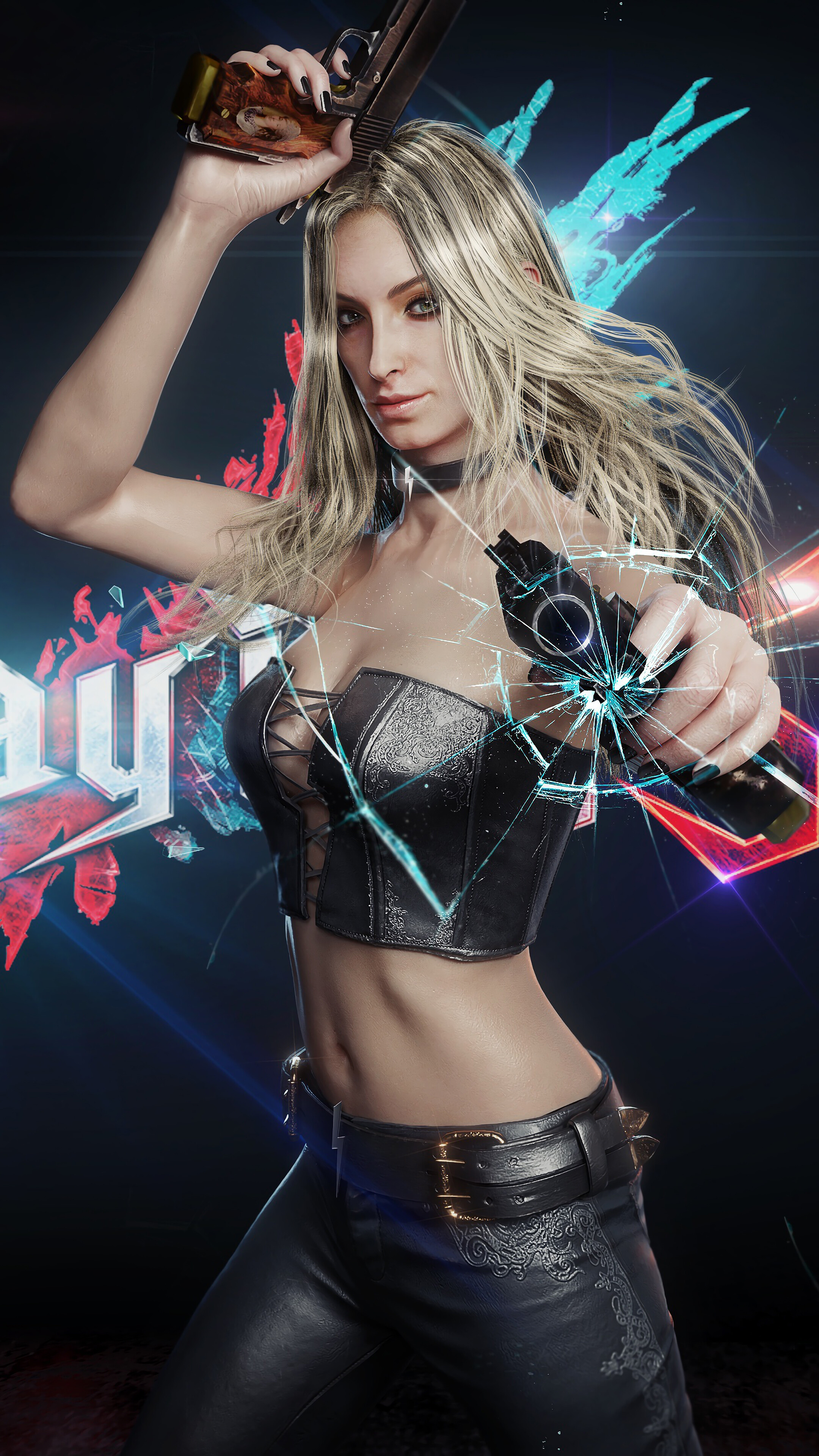 Trish, Guns, Devil May Cry 5, 4k