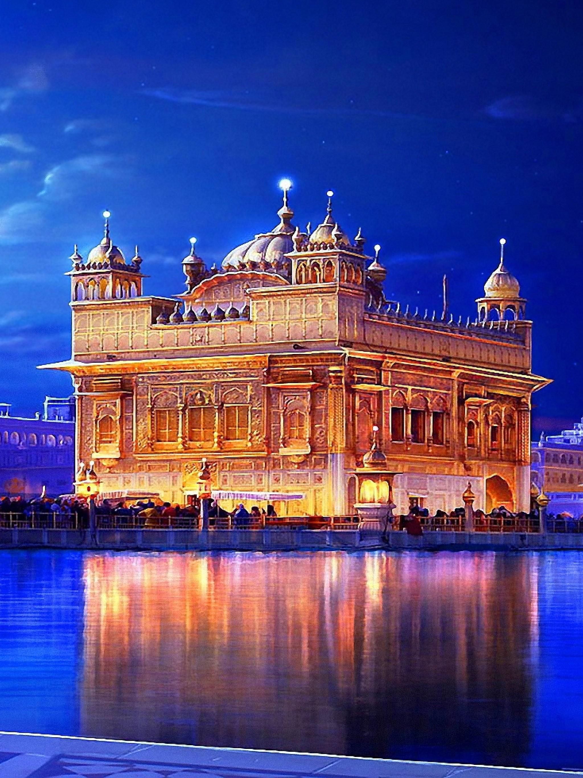 Golden Temple HD 4k Wallpaper For iPhone