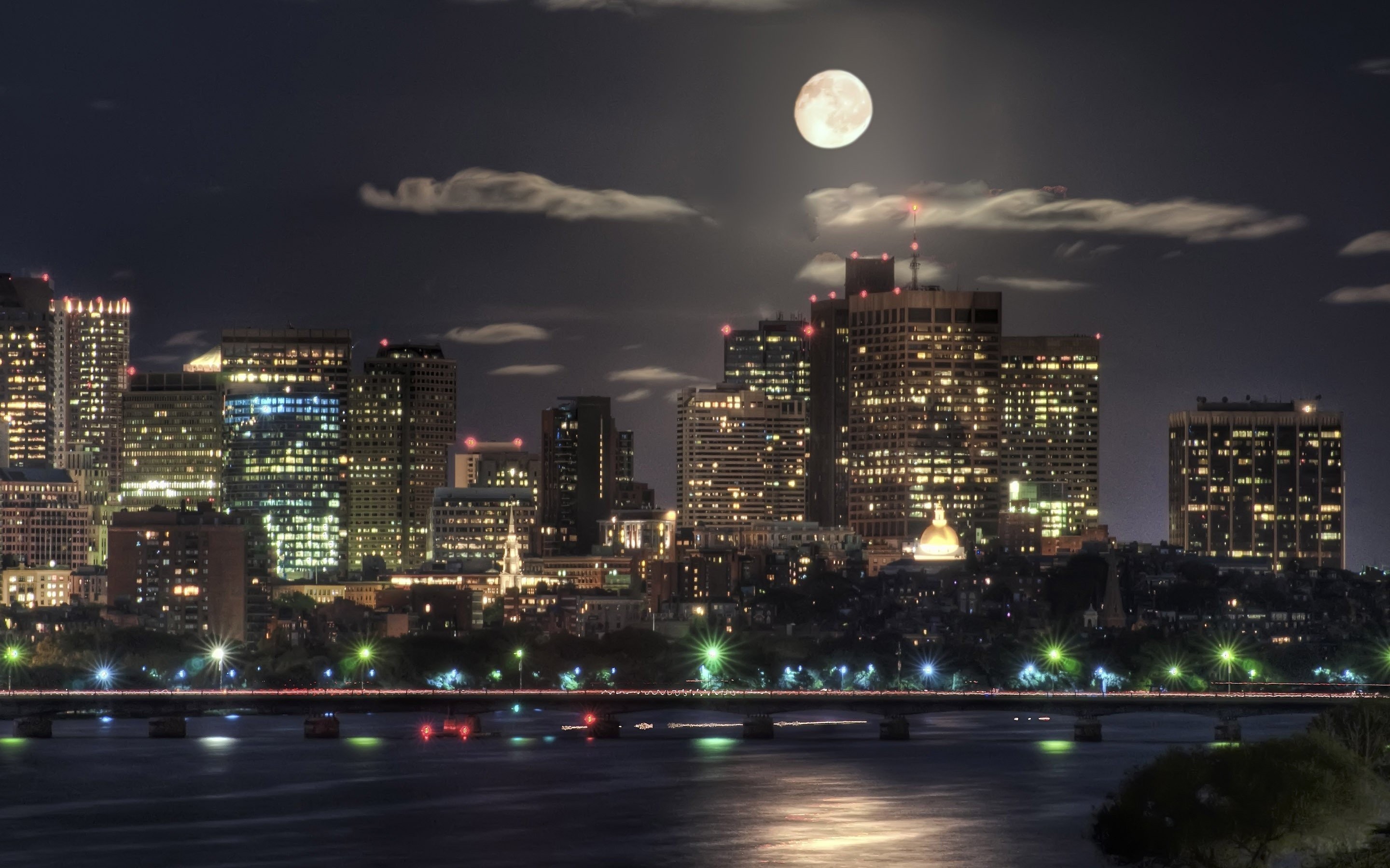 Boston Skyline Wallpaper