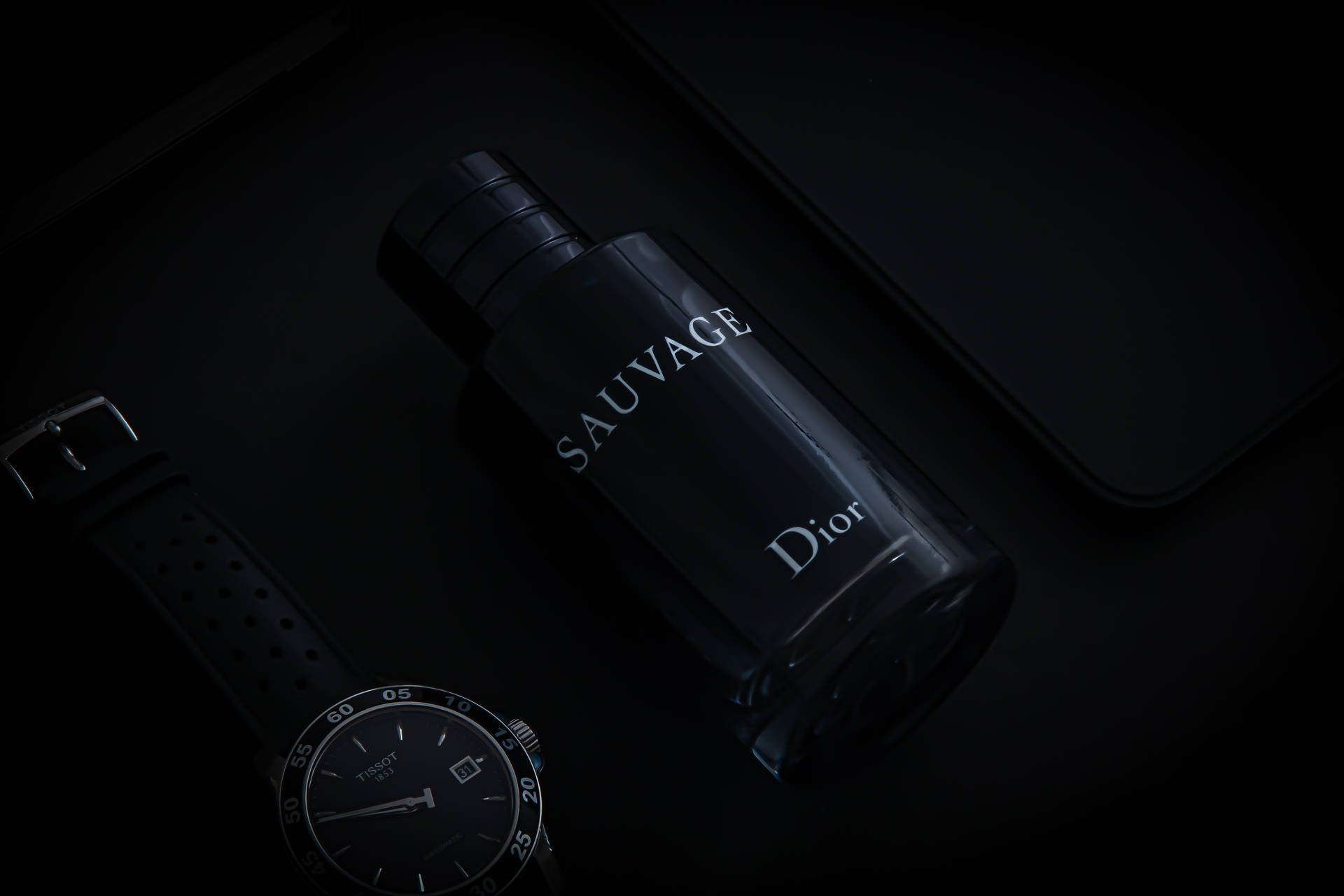 Download Dior Black Sauvage Wallpaper
