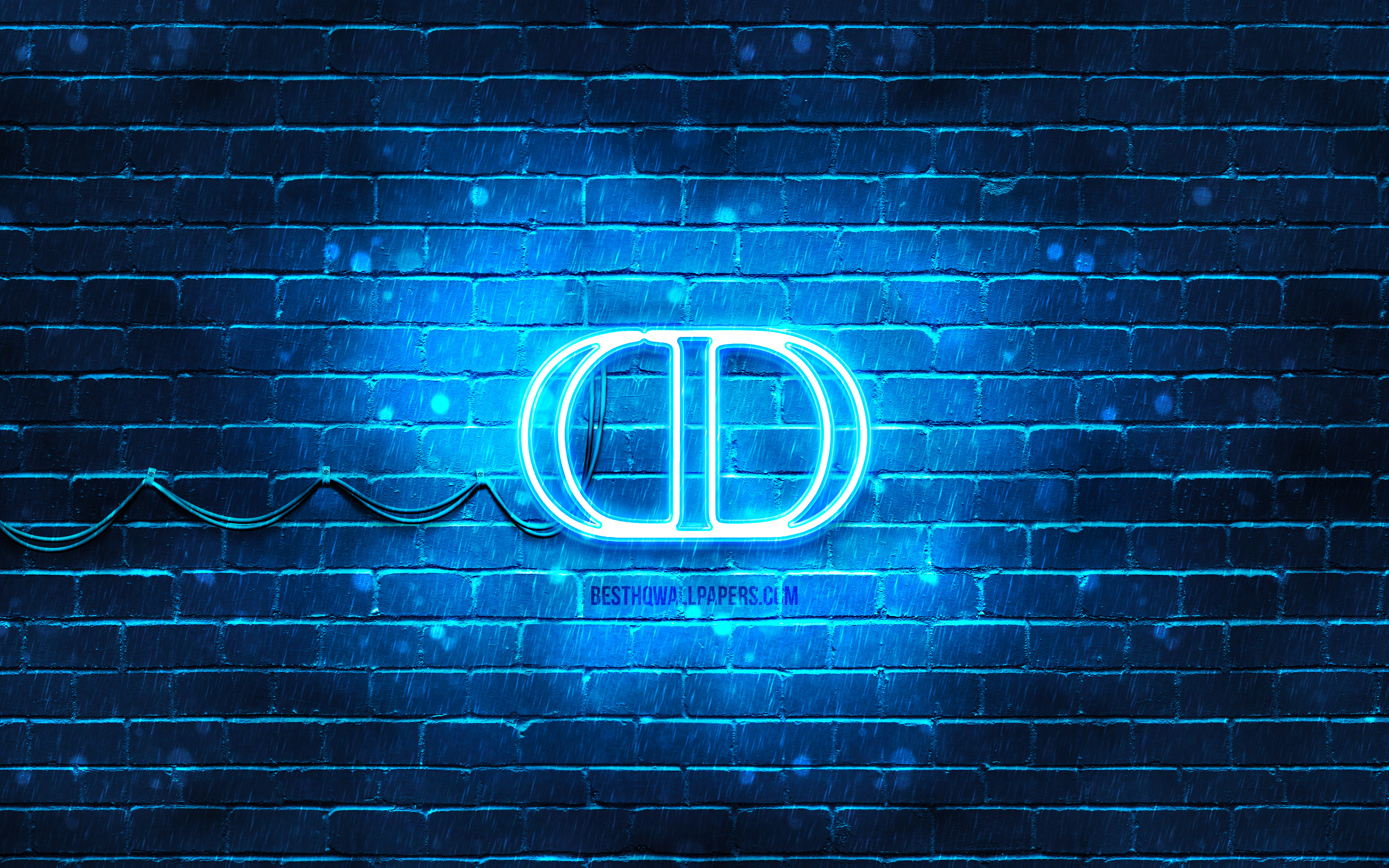 Download wallpaper Christian Dior blue