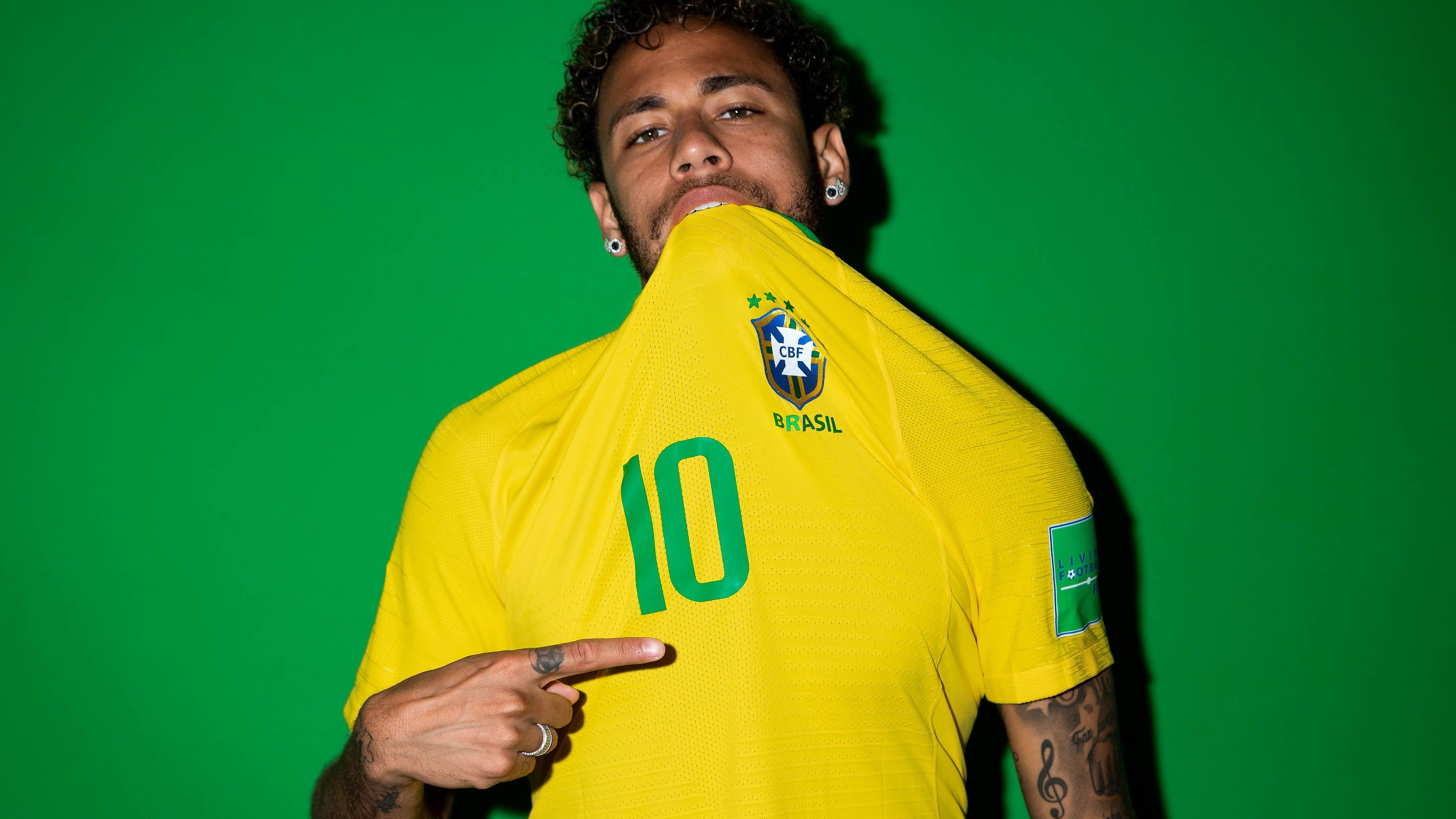 Wallpaper 4k Neymar Jr Brazil Portraits