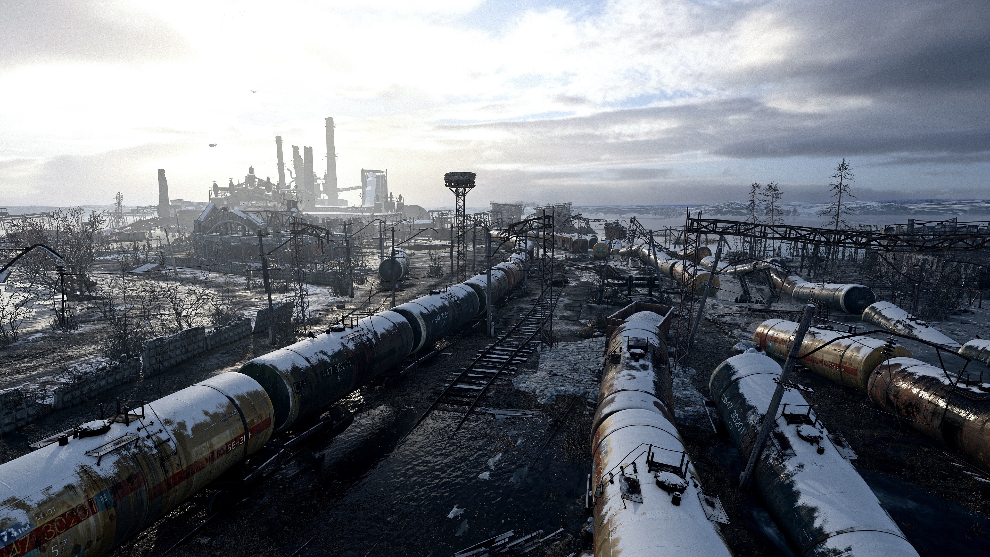 Wallpaper Metro: Exodus, factory, snow