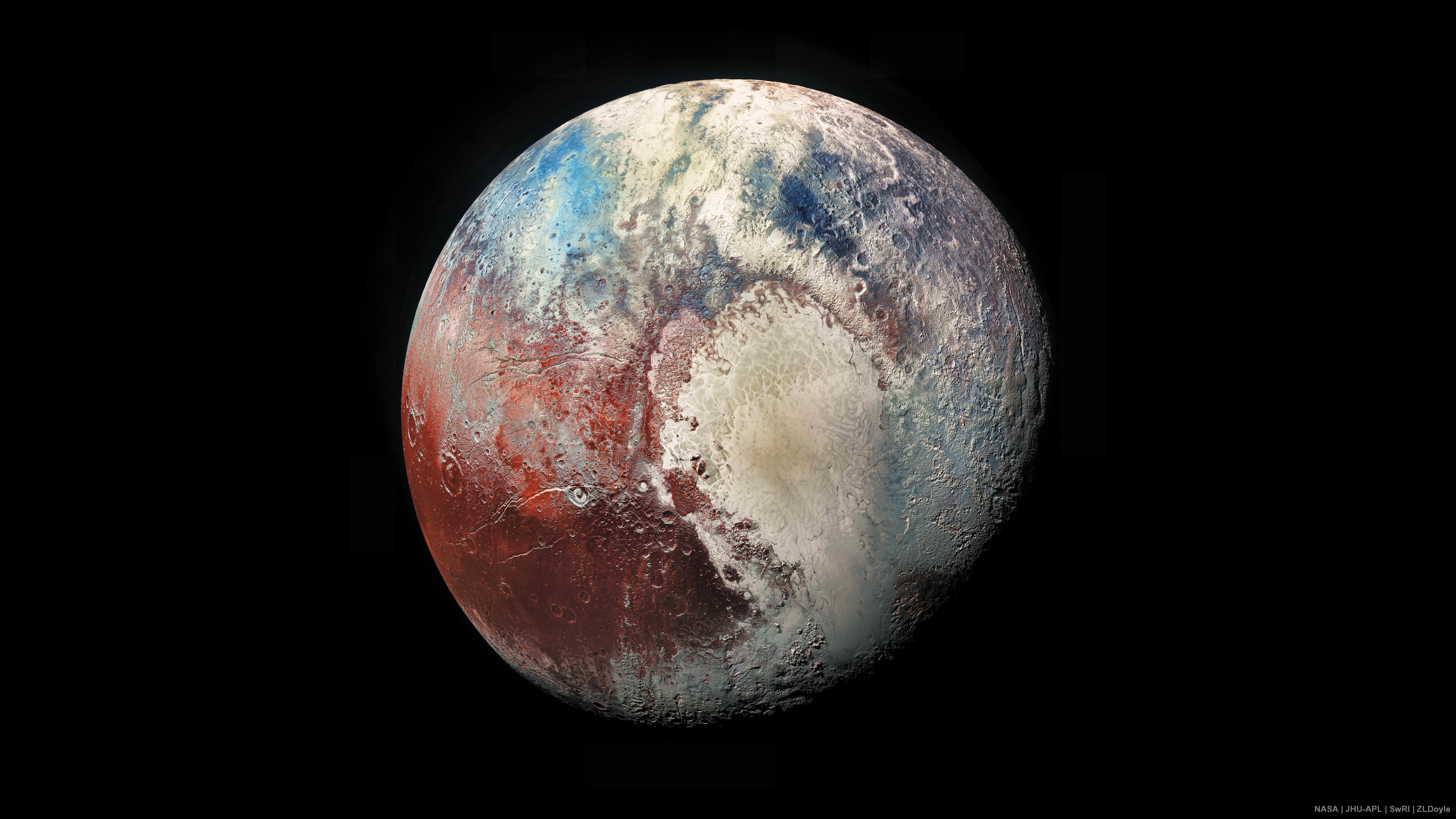 8K, NASA, Pluto, 4K