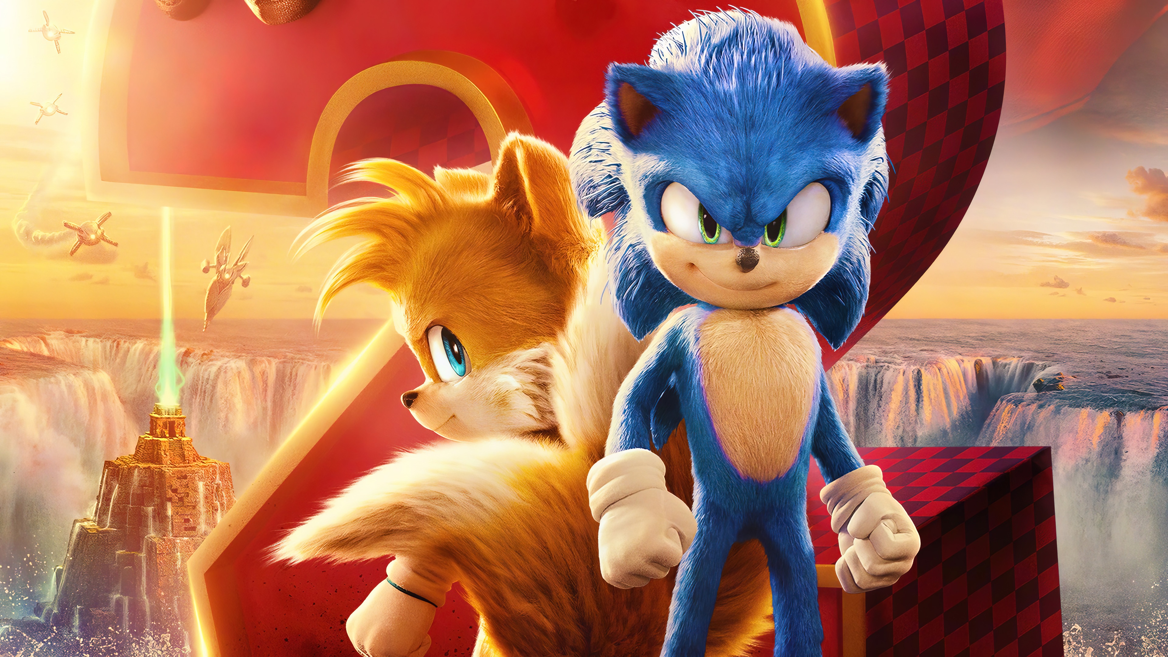 movie, poster, tails, and, sonic, 4k