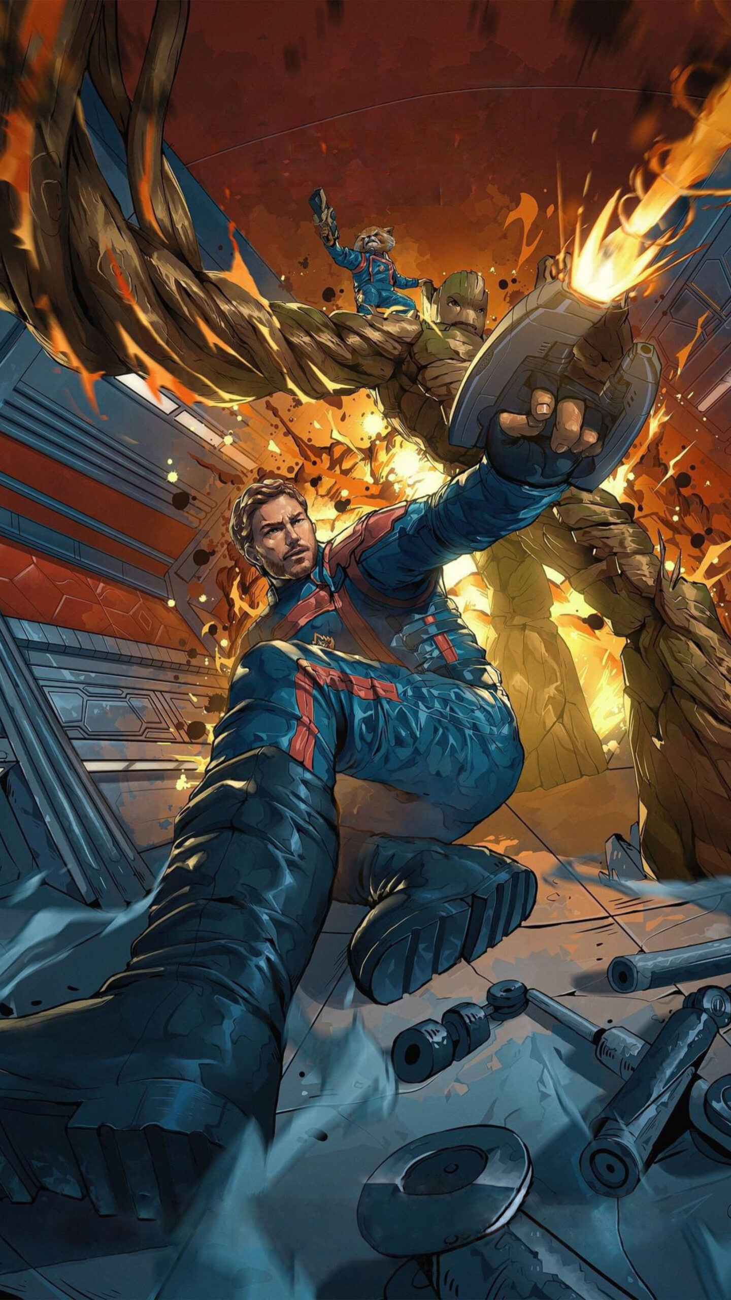 Best Collection of Marvel's Guardians of The Galaxy Game 4K Mobile Phone Wallpaper