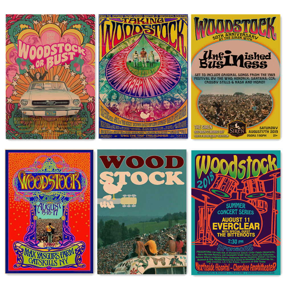 1969s Woodstock Rock Festival Wallpaper