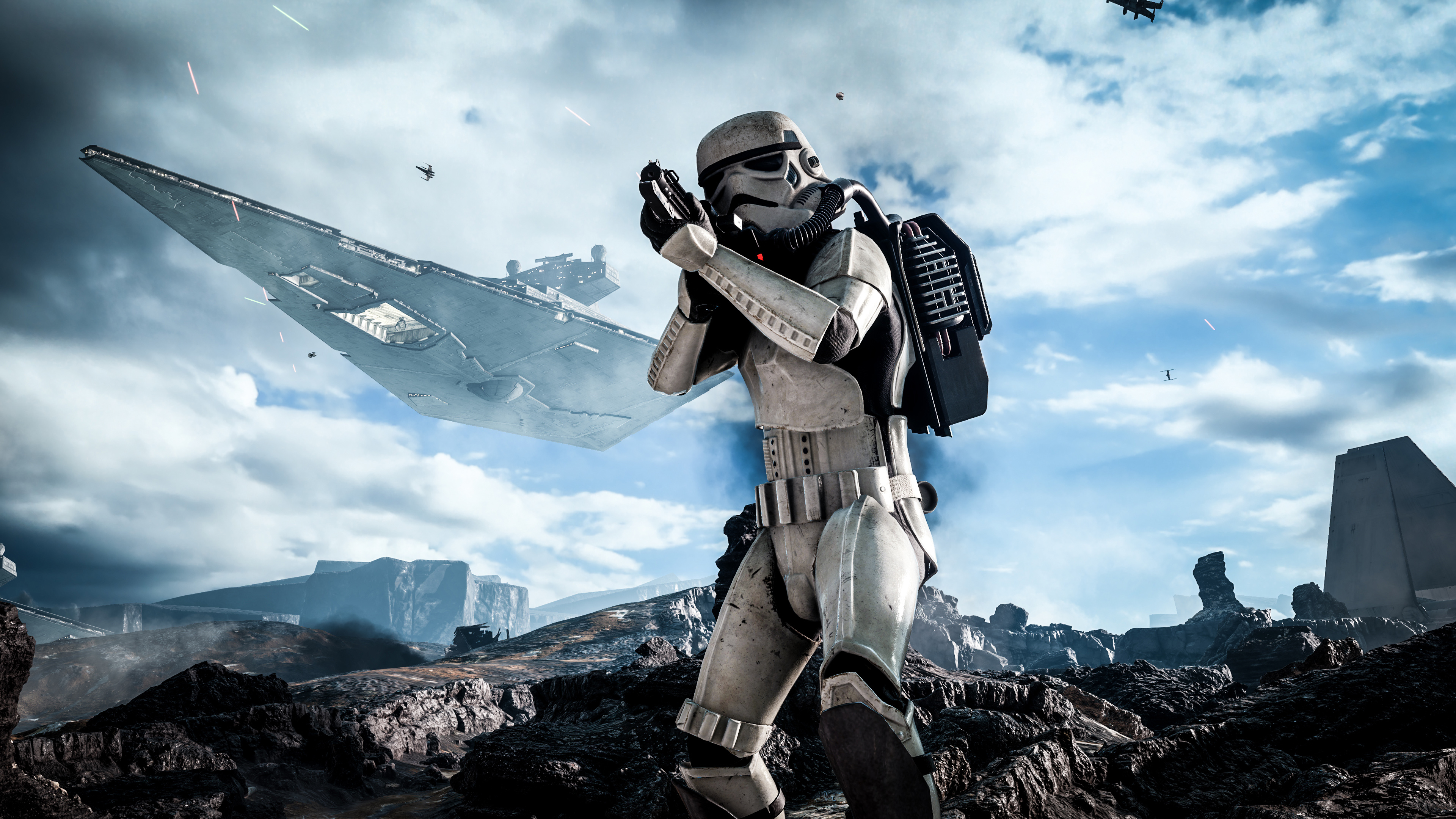 Star Wars Battlefront Stormtrooper 4K wallpaper