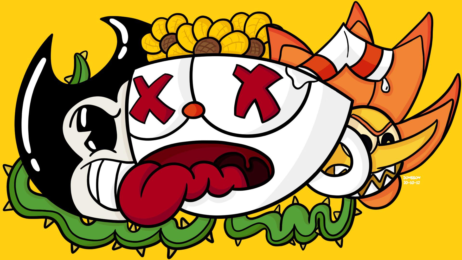 I made a cuphead wallpaper hope you guys like it. Resolution [1920x1080]