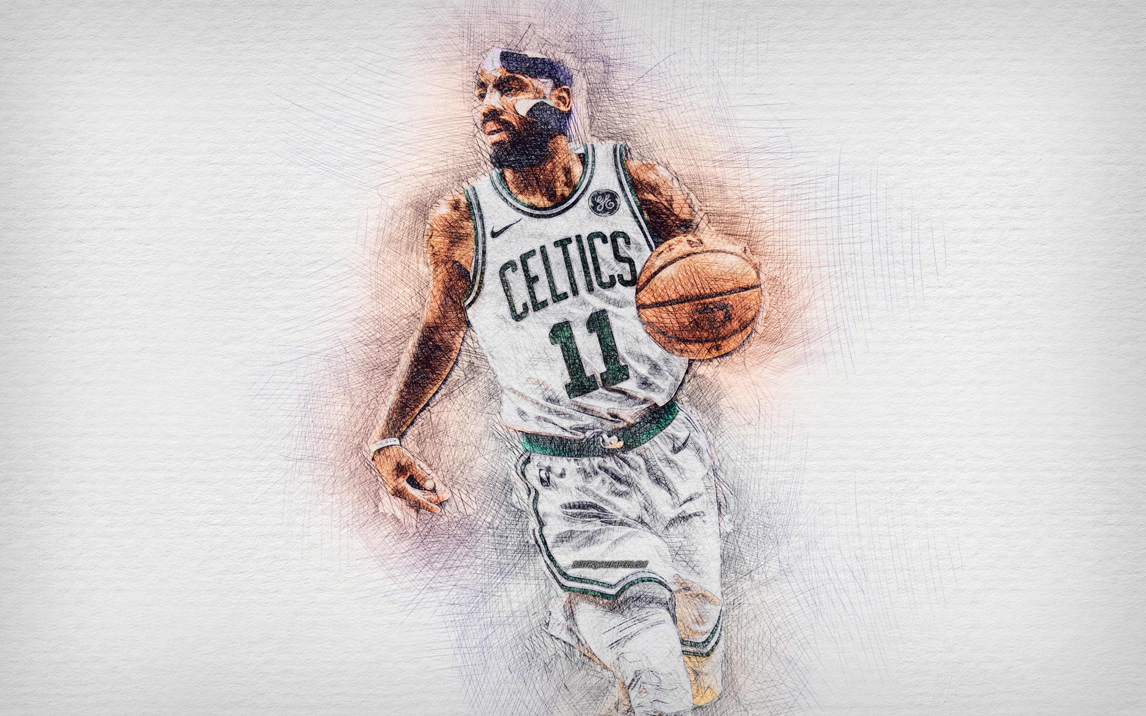 Kyrie Irving, 4K, Basketball, NBA