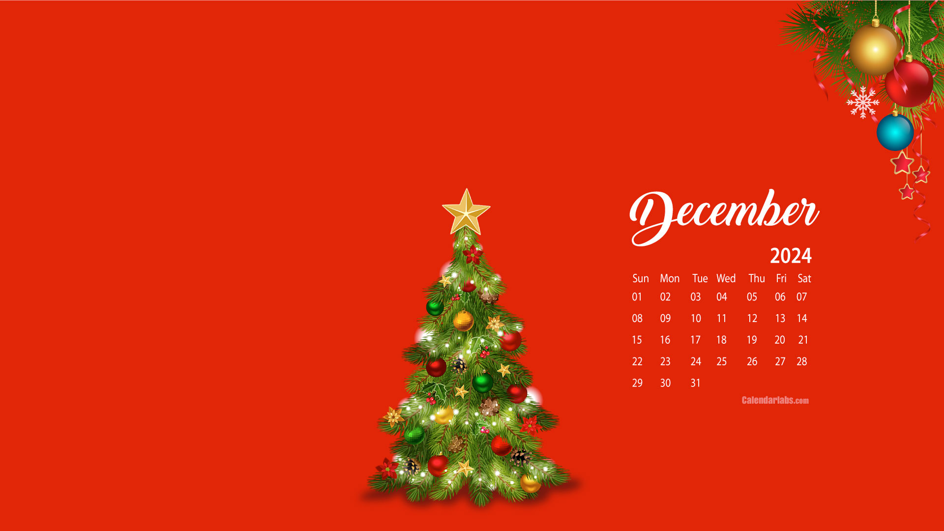 December 2024 Desktop Wallpaper Calendar