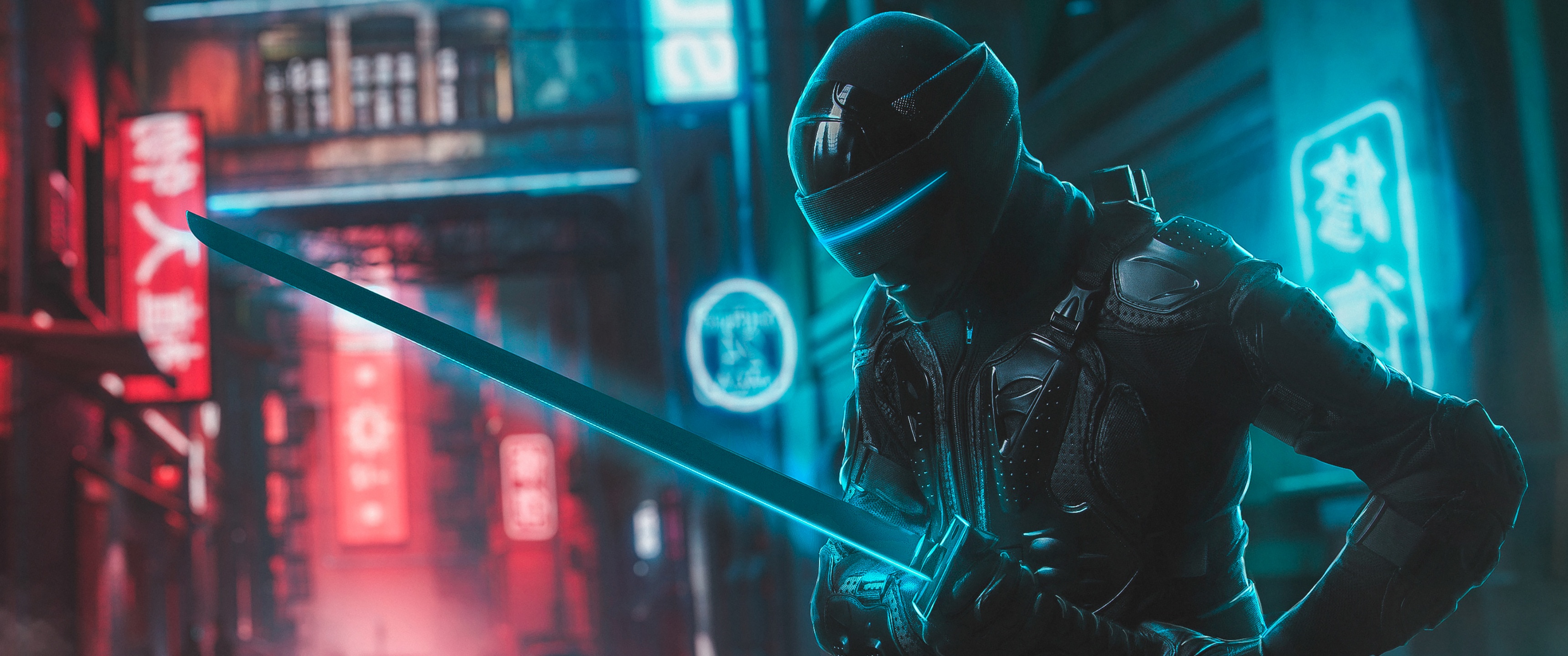 Snake Eyes Wallpaper 4K, Katana, Ninja