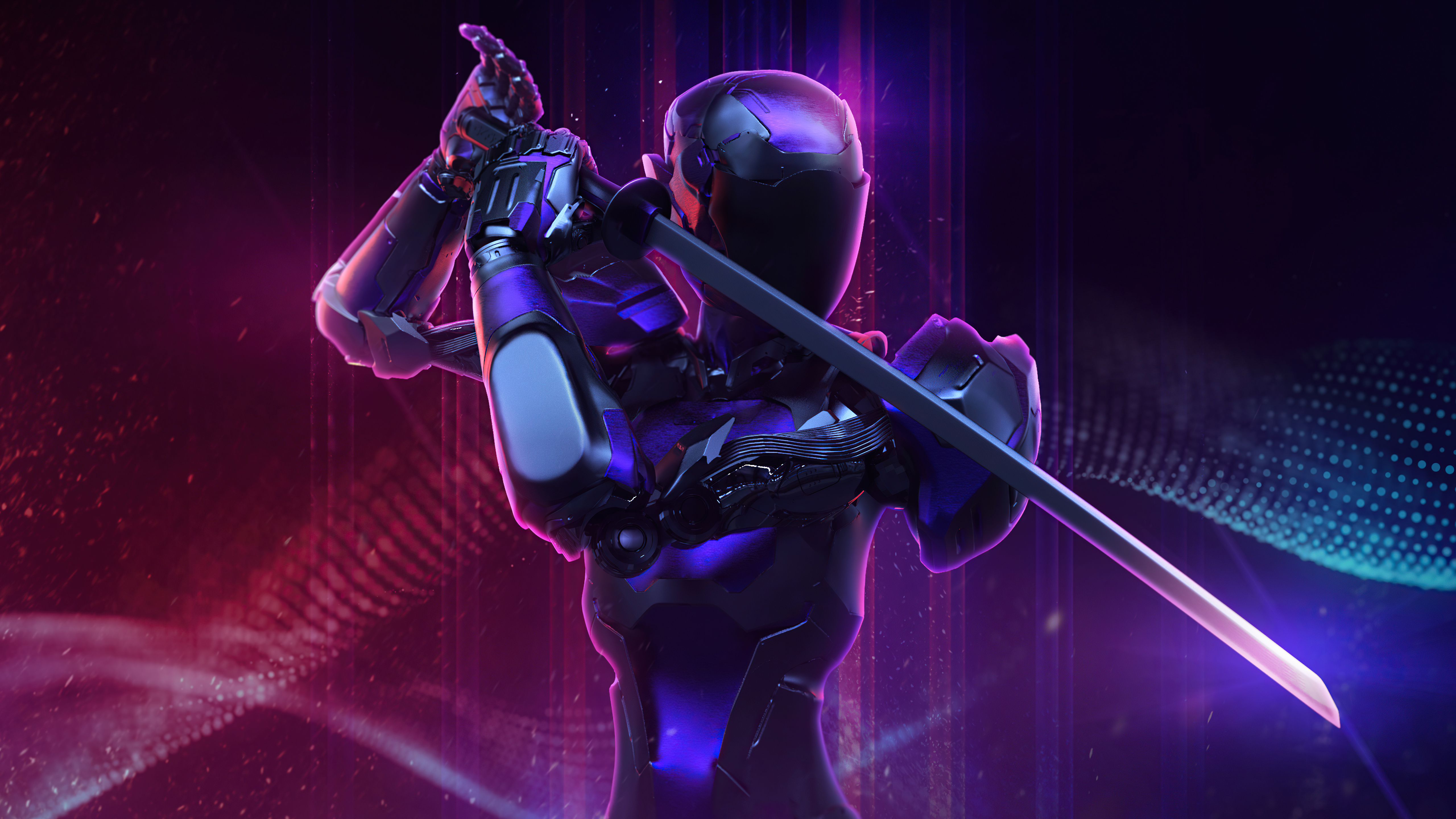 4K Katana Wallpaper. Background