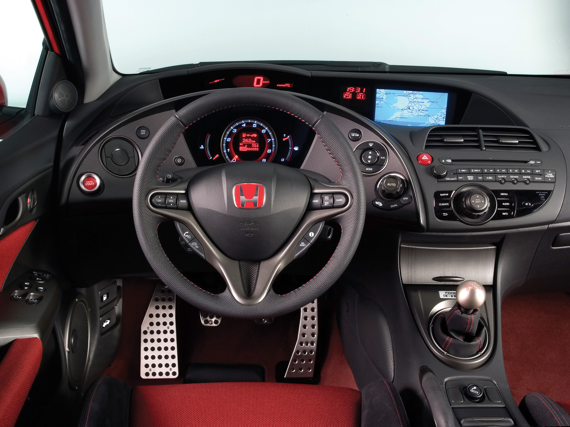 HD Wallpaper of the Honda Civic Interior