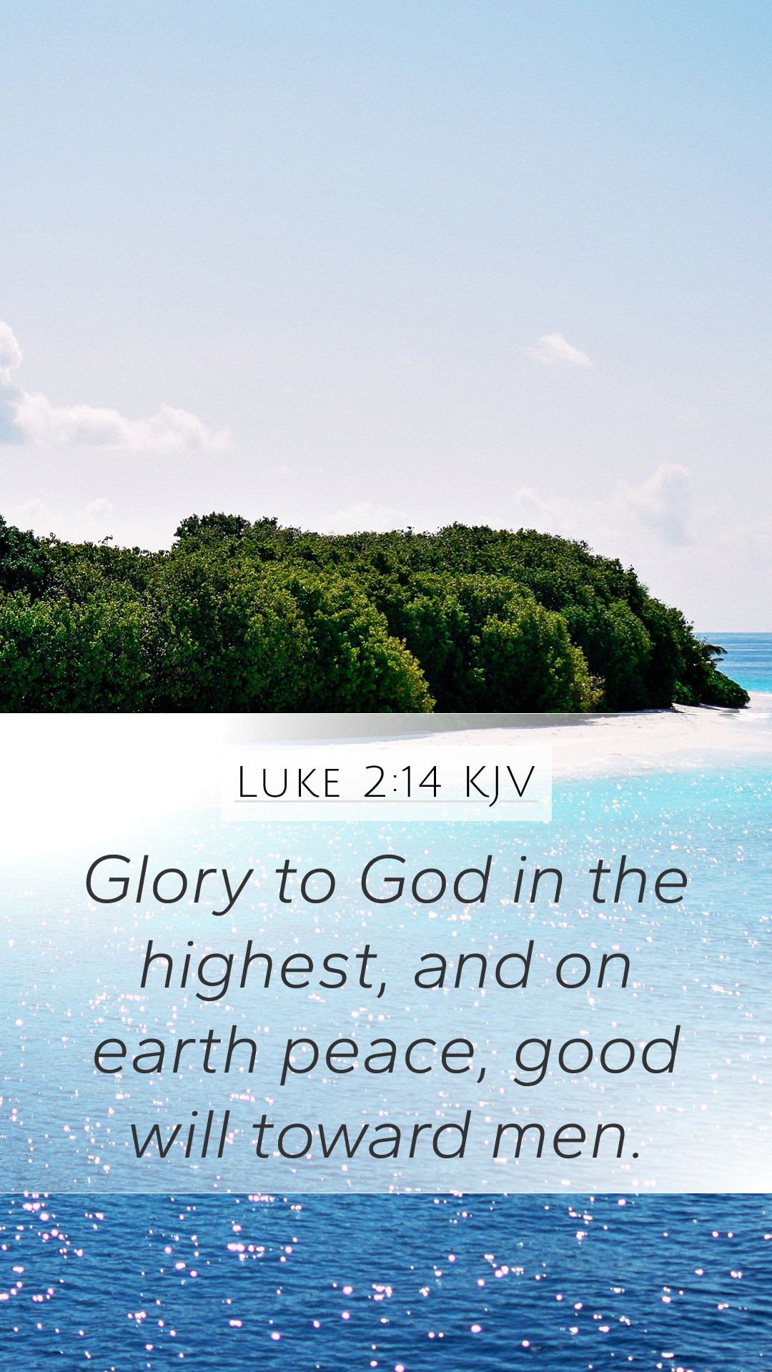 Luke 2:14 KJV Mobile Phone Wallpaper