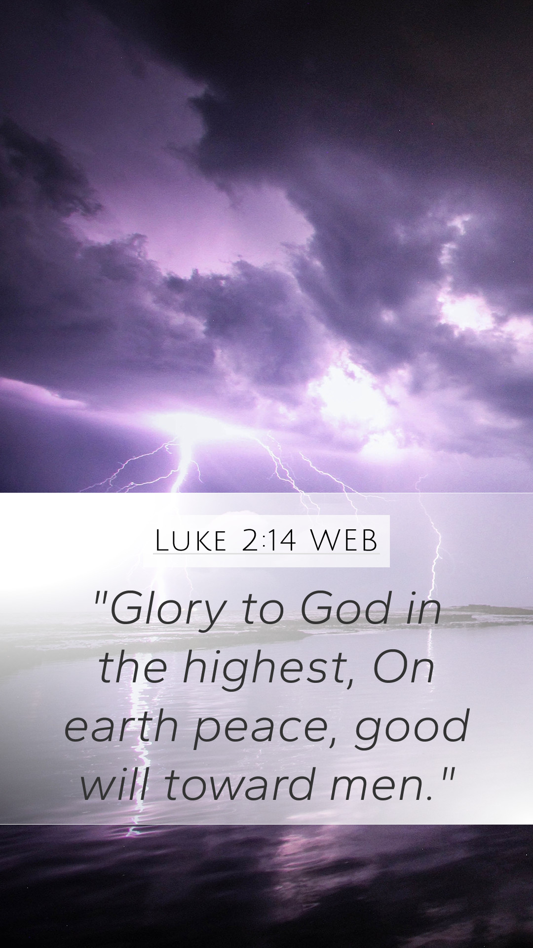 Luke 2:14 WEB Mobile Phone Wallpaper