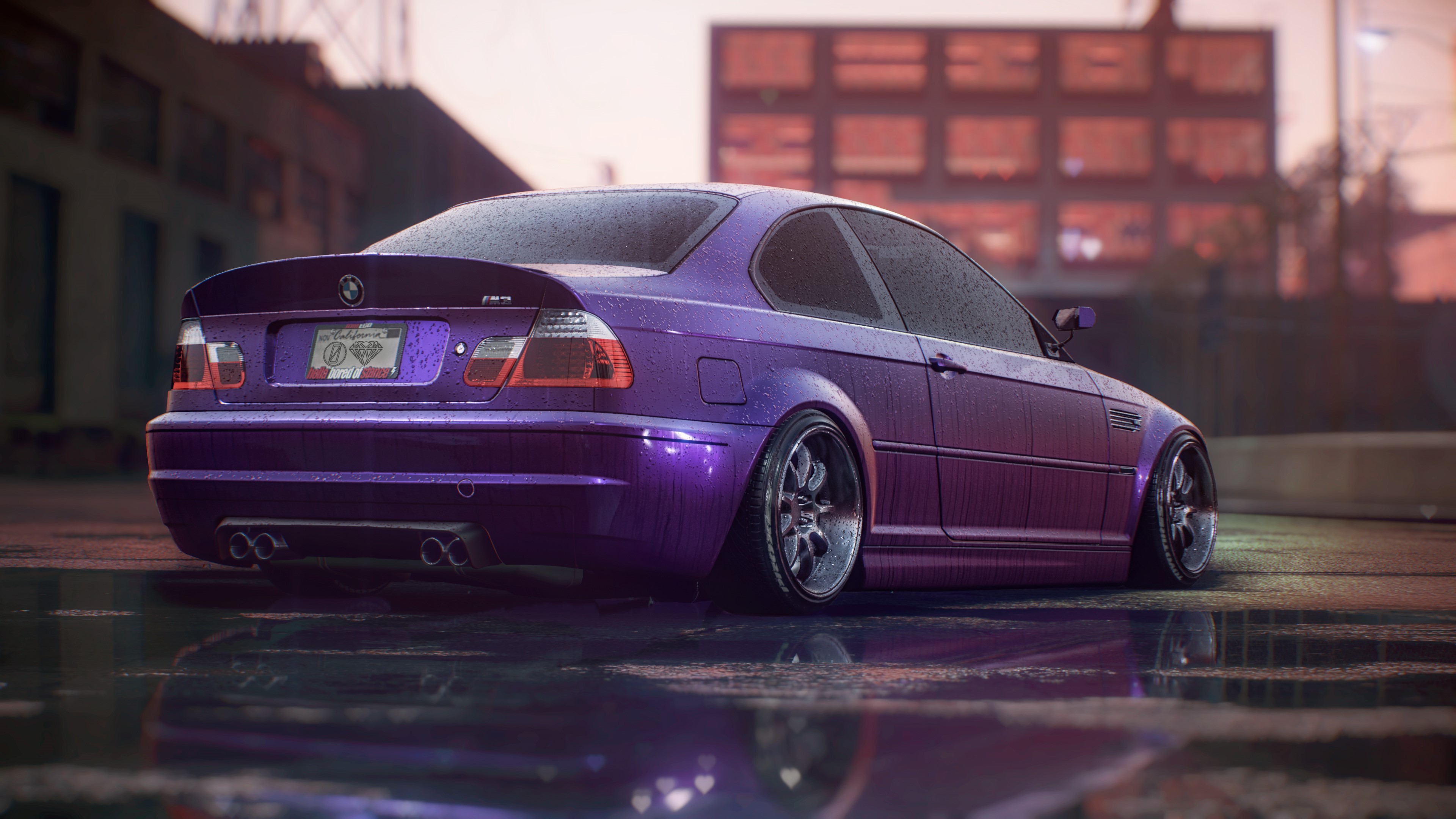 4K, Tuner Car, purple, BMW