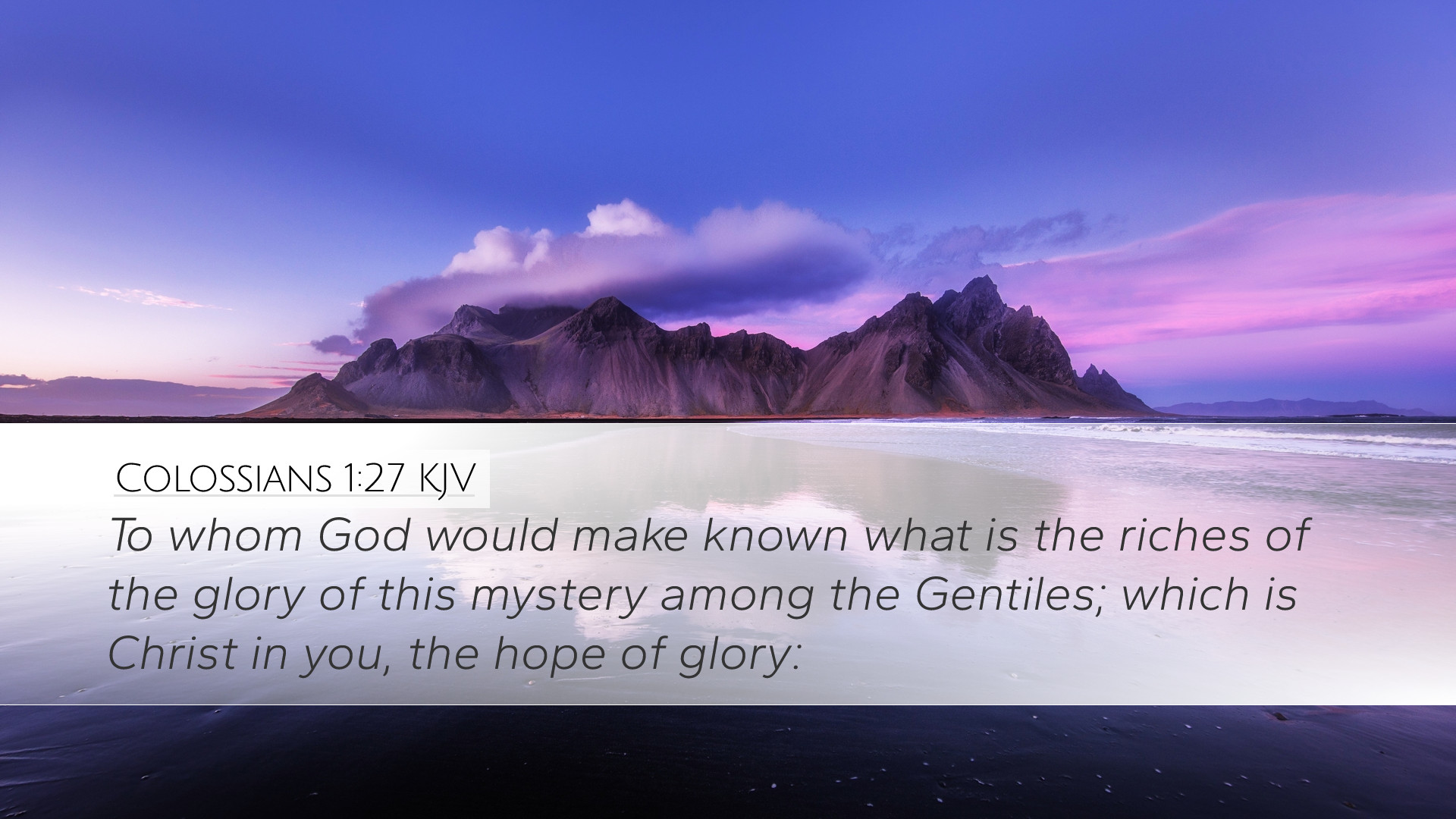Colossians 1:27 KJV Desktop Wallpaper