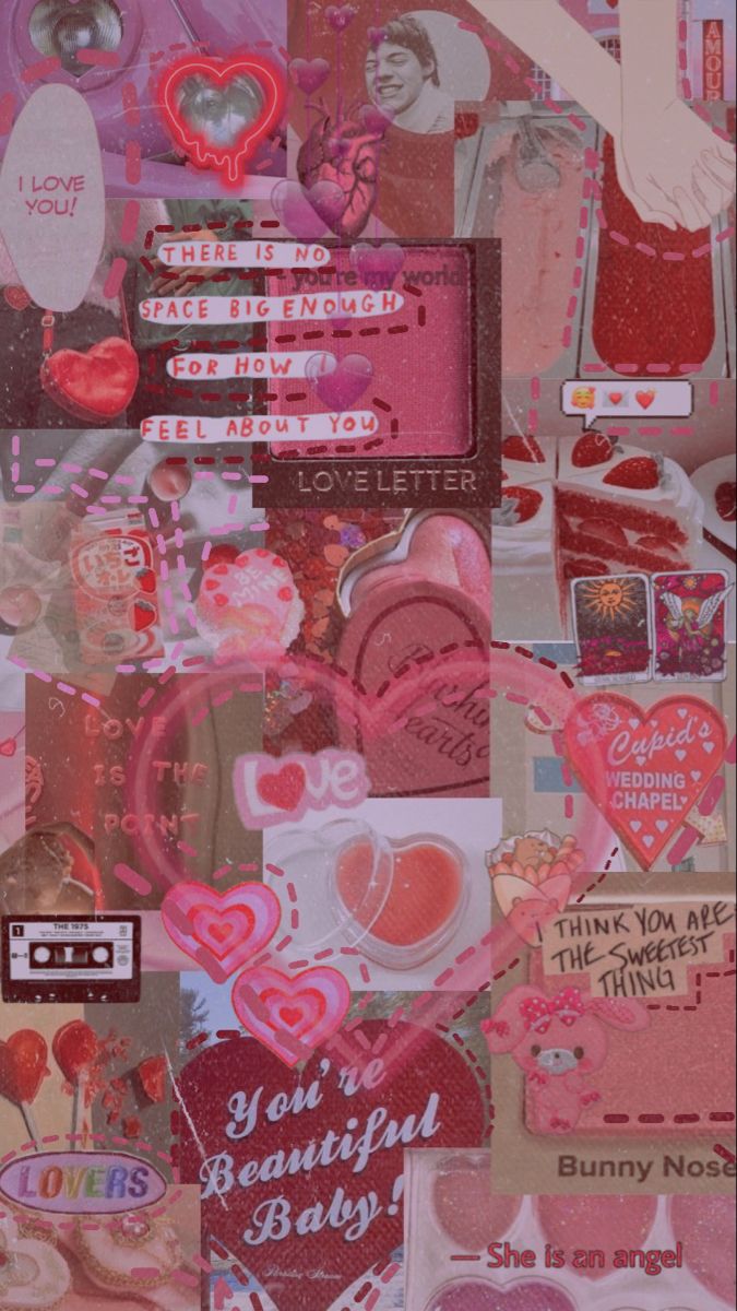 soft red pink aesthetic wallpaper