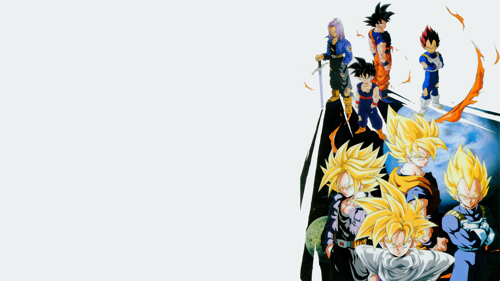 Son Goku, Vegeta, Dragon Ball, trunks