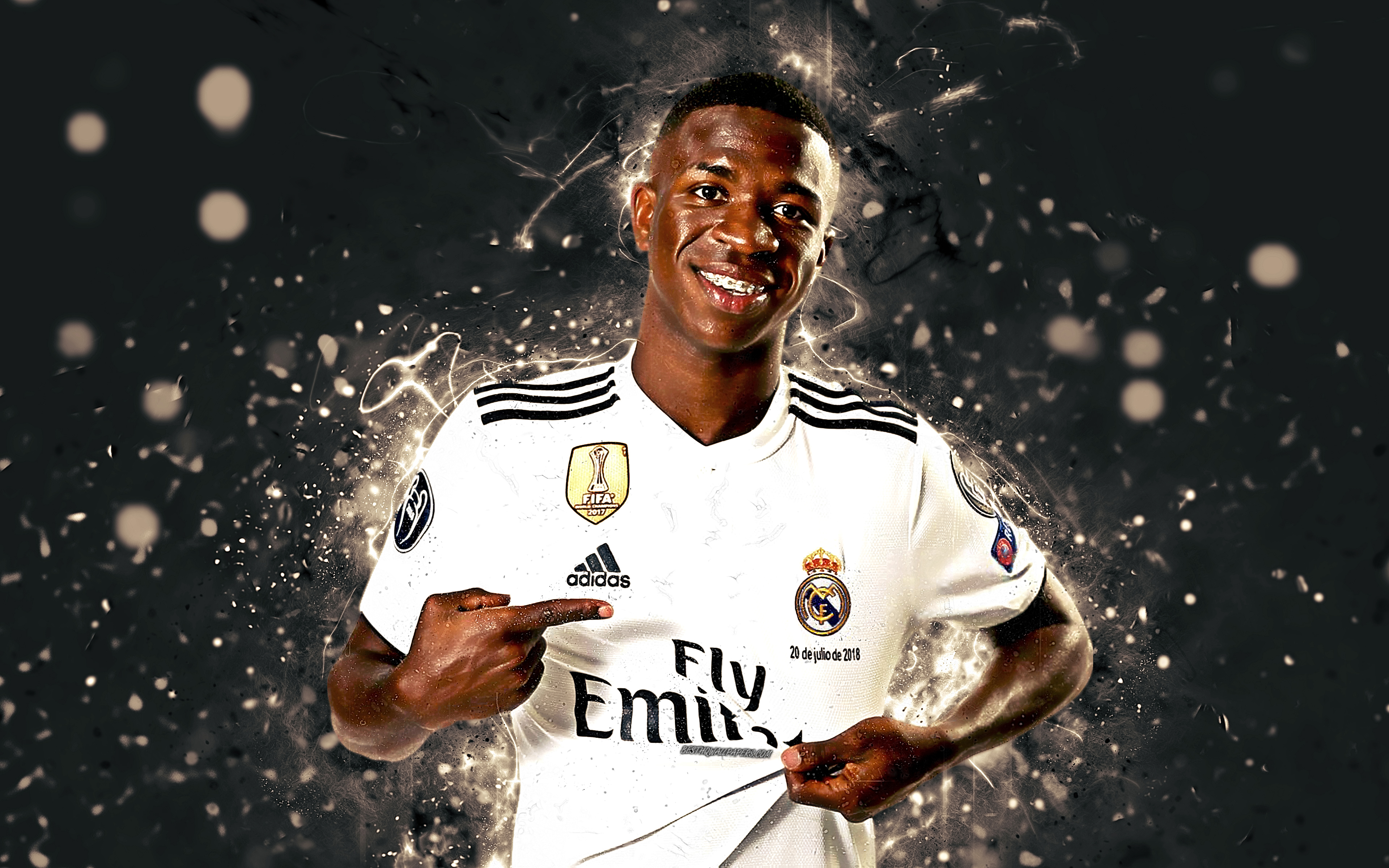 Download wallpaper Vinicius Junior, 4k