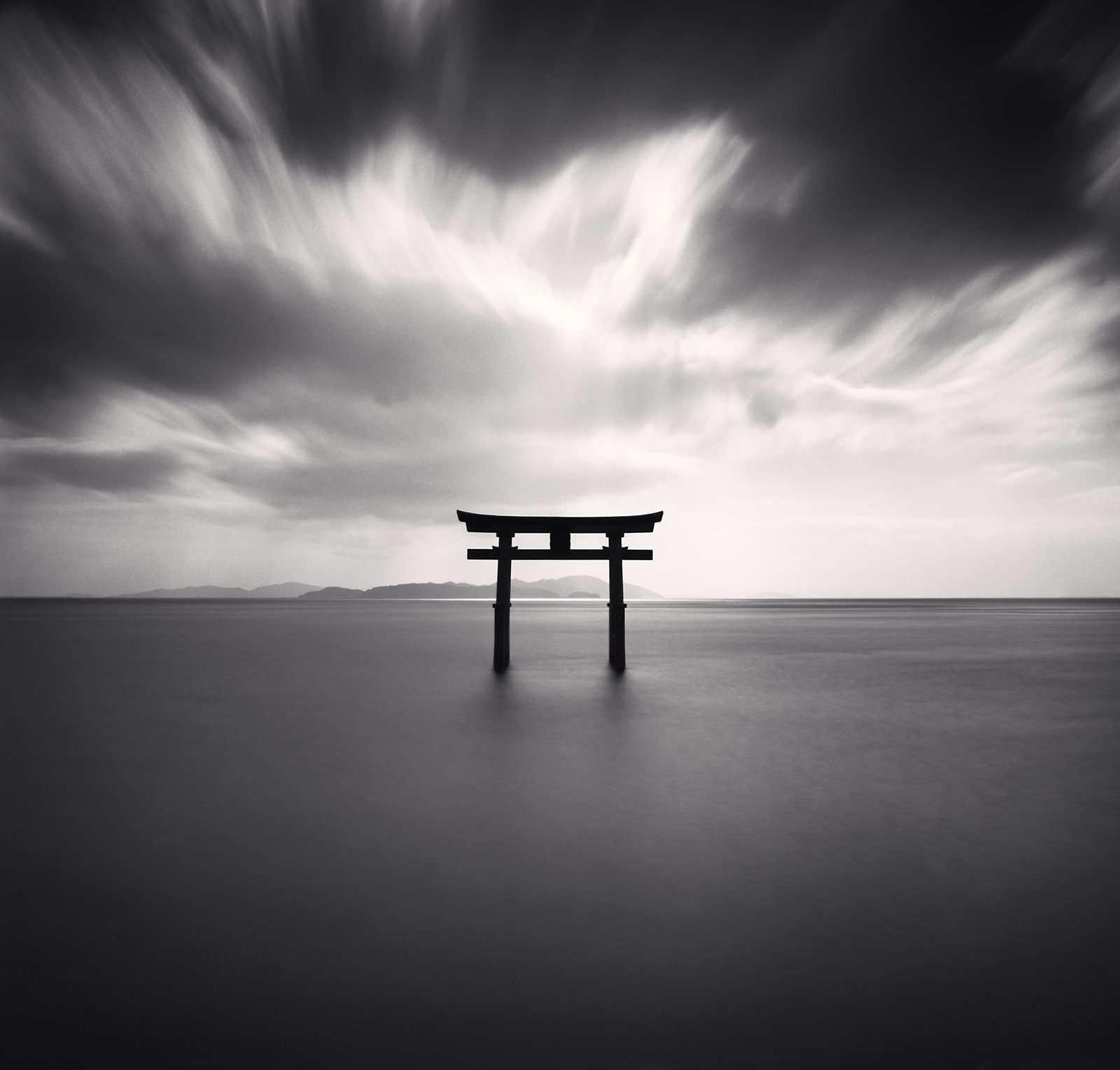 Michael Kenna, Torii, Study 2, Biwa