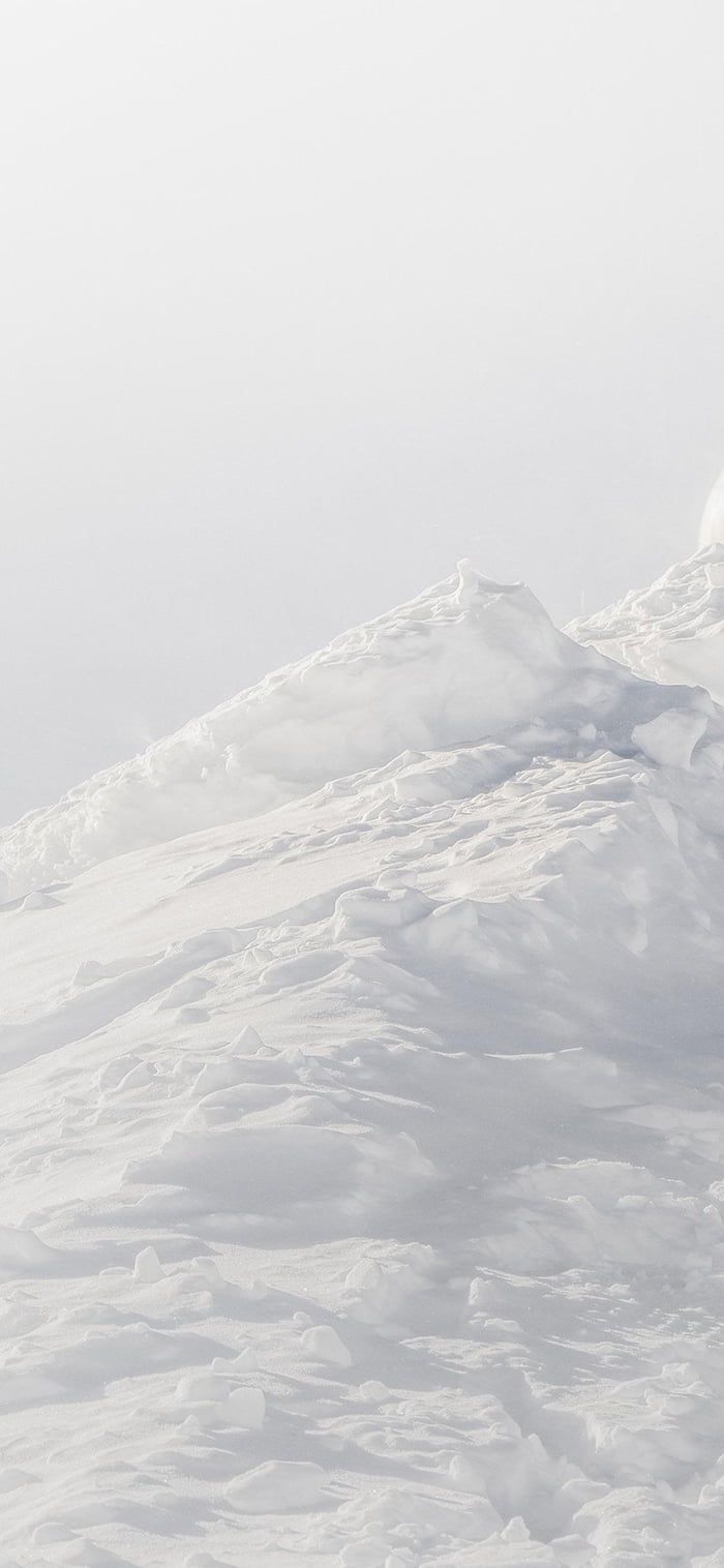 White minimalist mountain