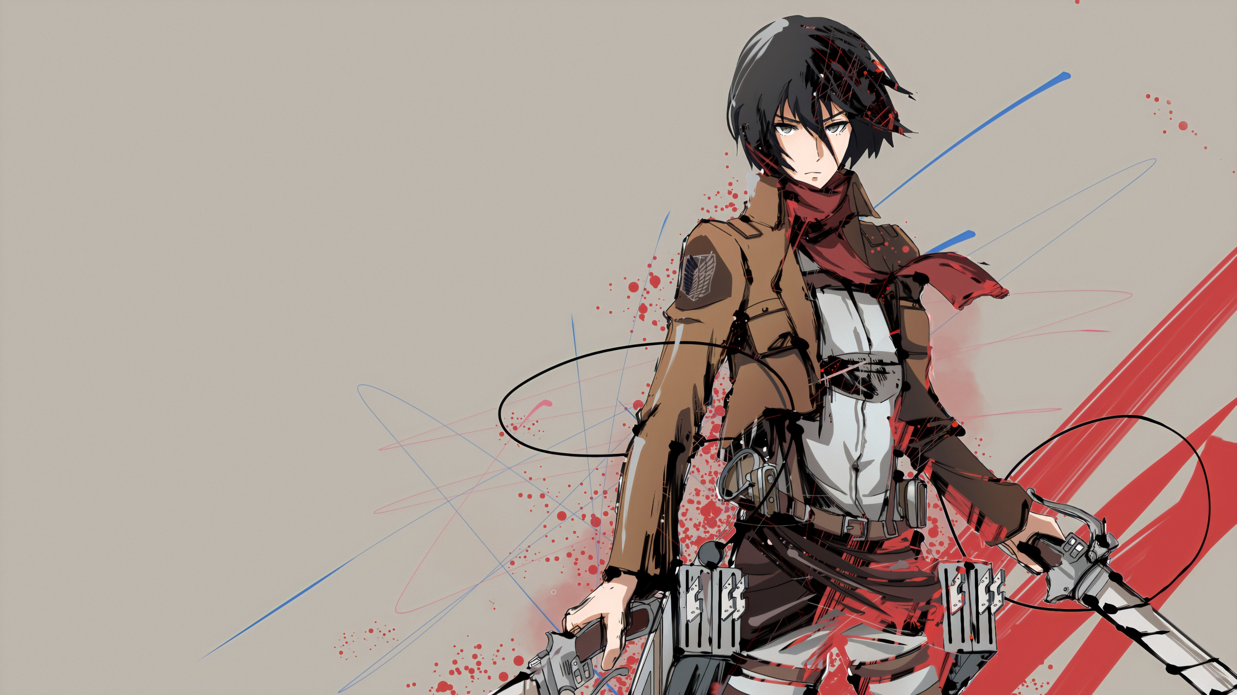 Mikasa Ackerman 4K Ultra HD Wallpaper