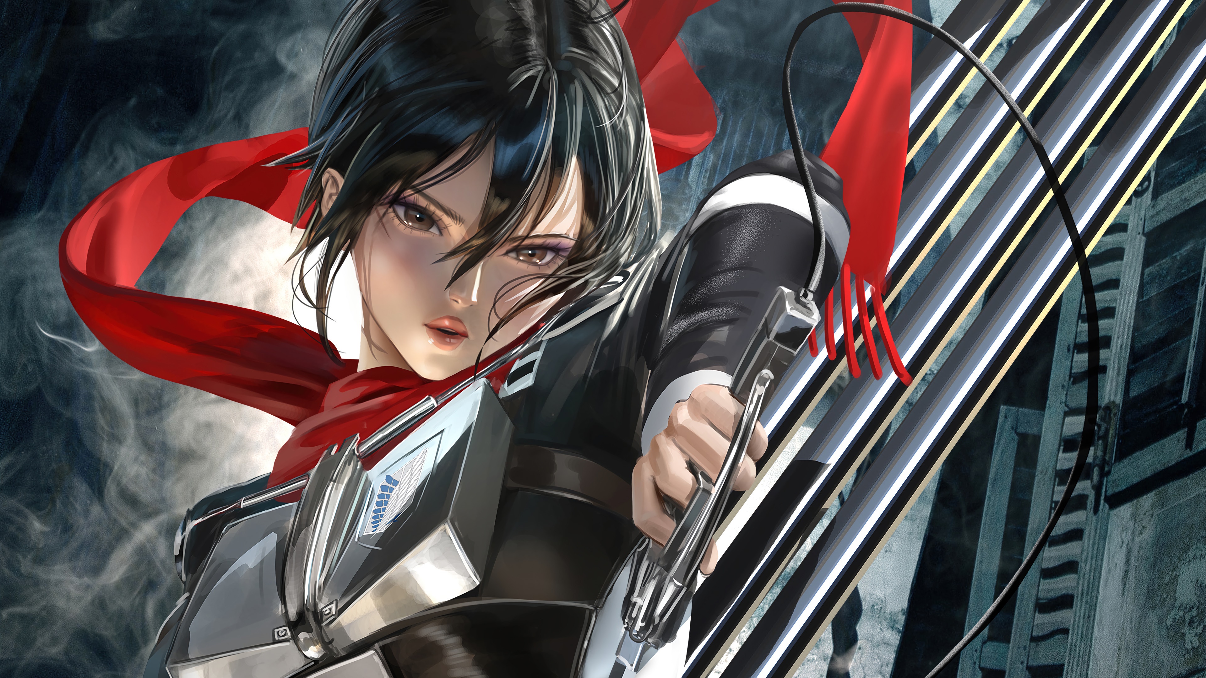mikasa ackerman, attack on titan, aot