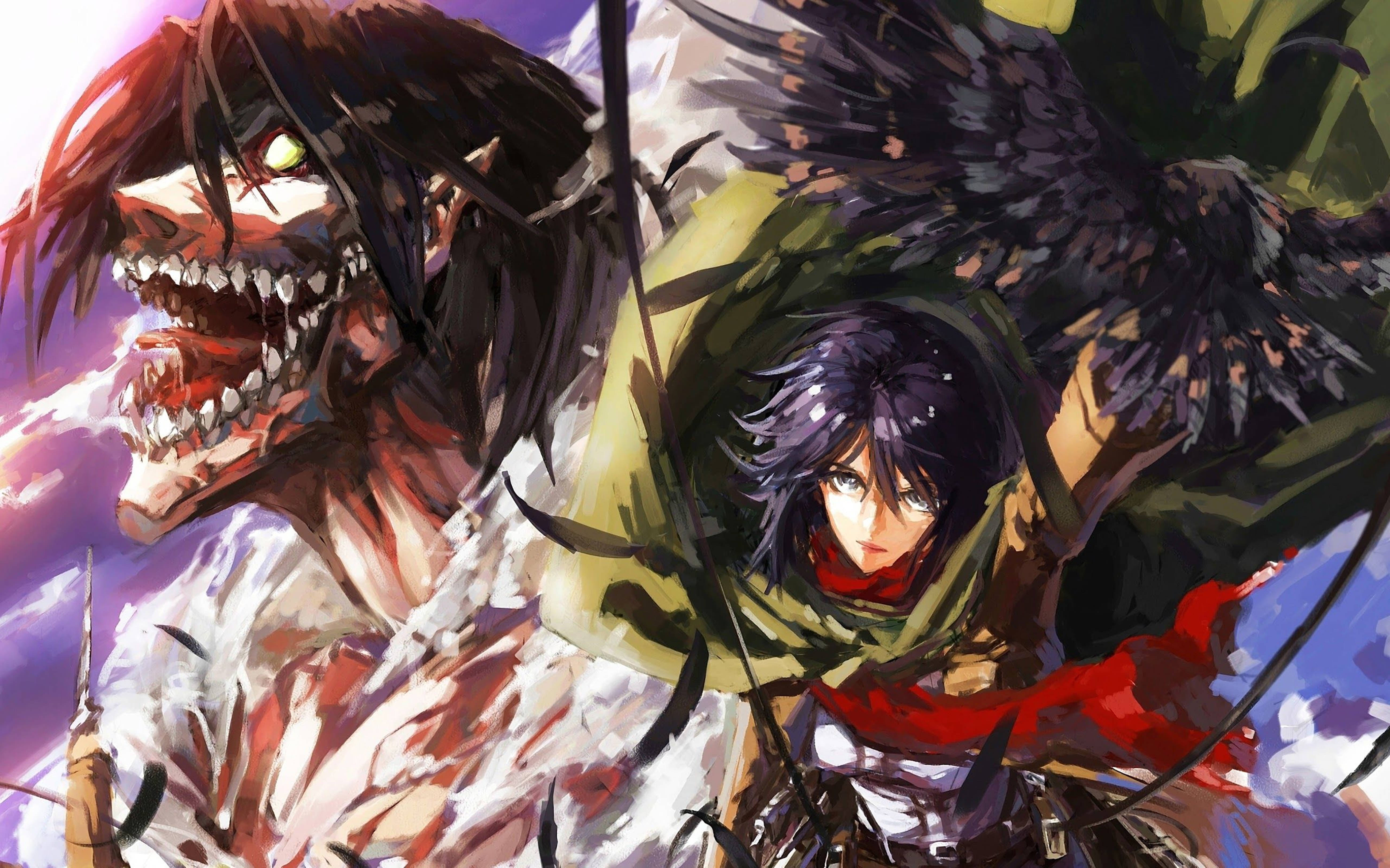 Download Attack On Titans 4K Mikasa