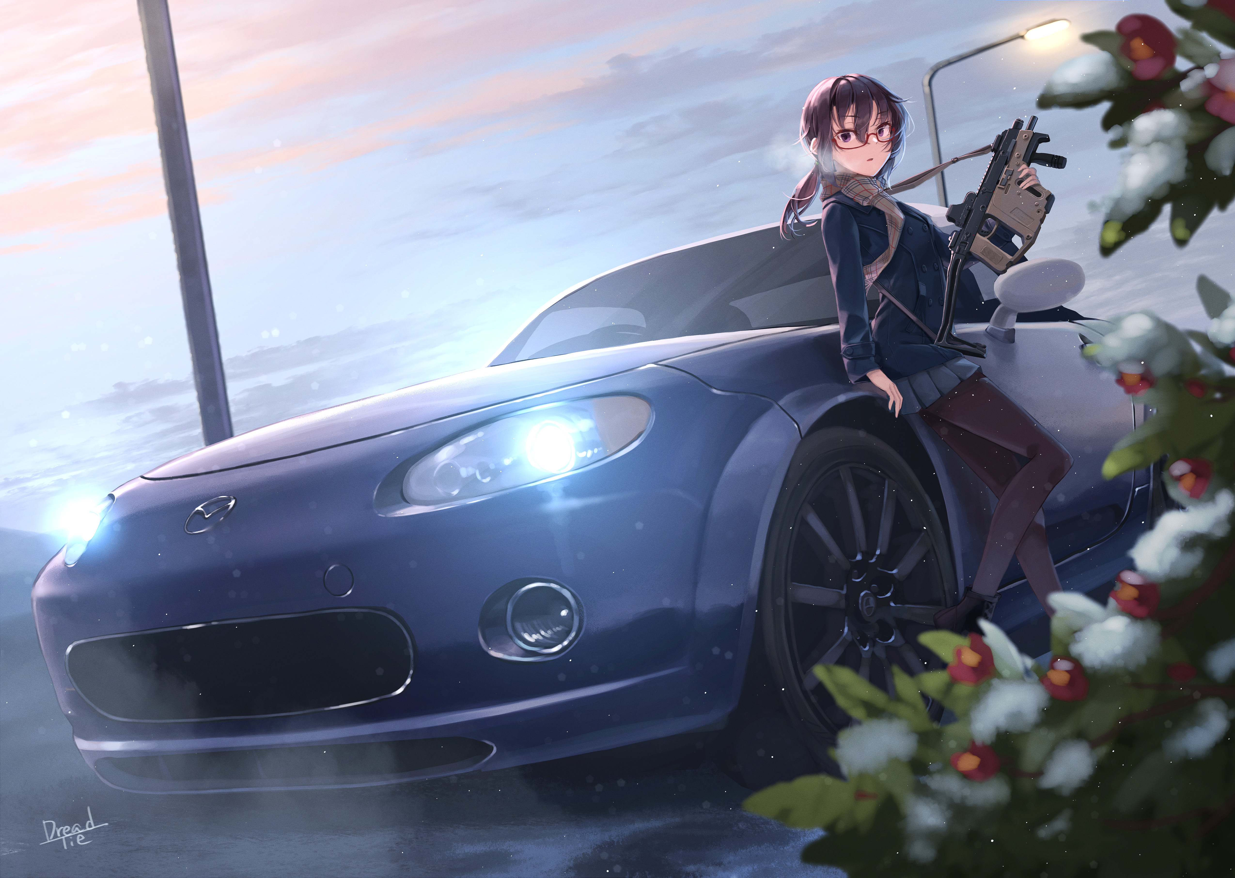 Download Mazda MX 5 Miata Anime Girl
