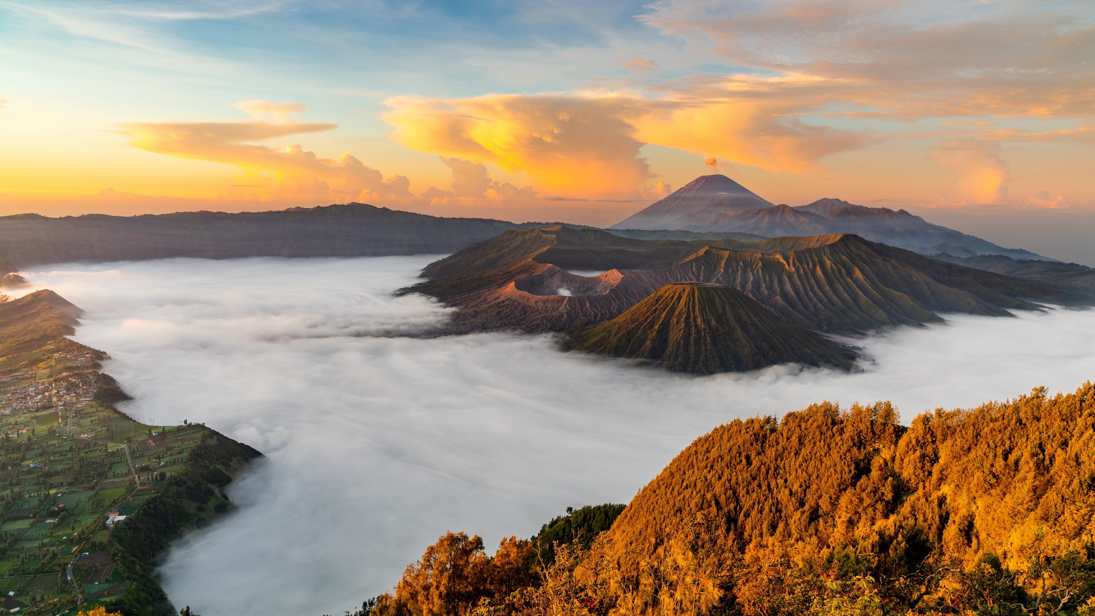 Mount Bromo, Mountain, Volcano 4k