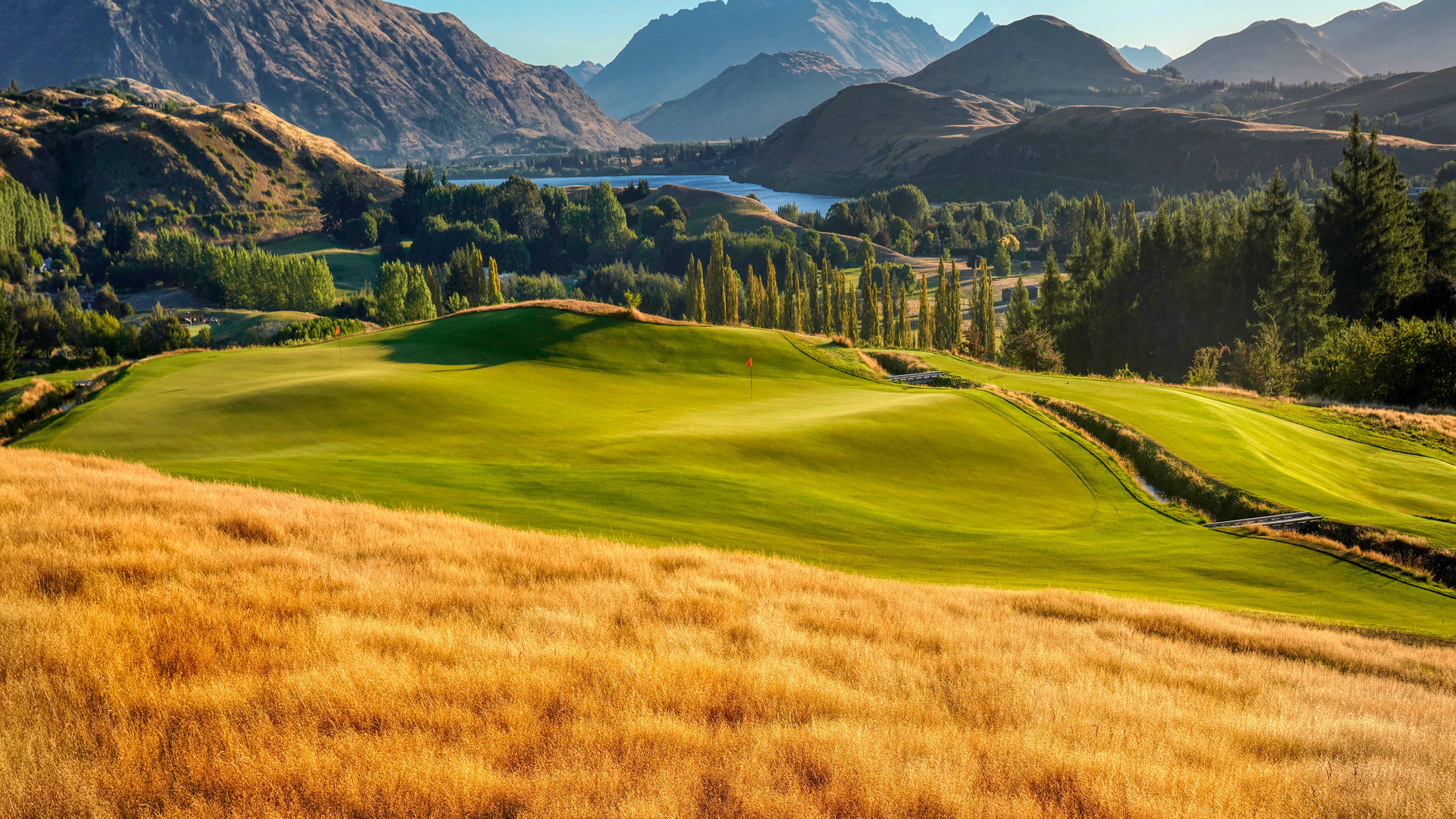 Golf course Wallpaper 4K, Landscape