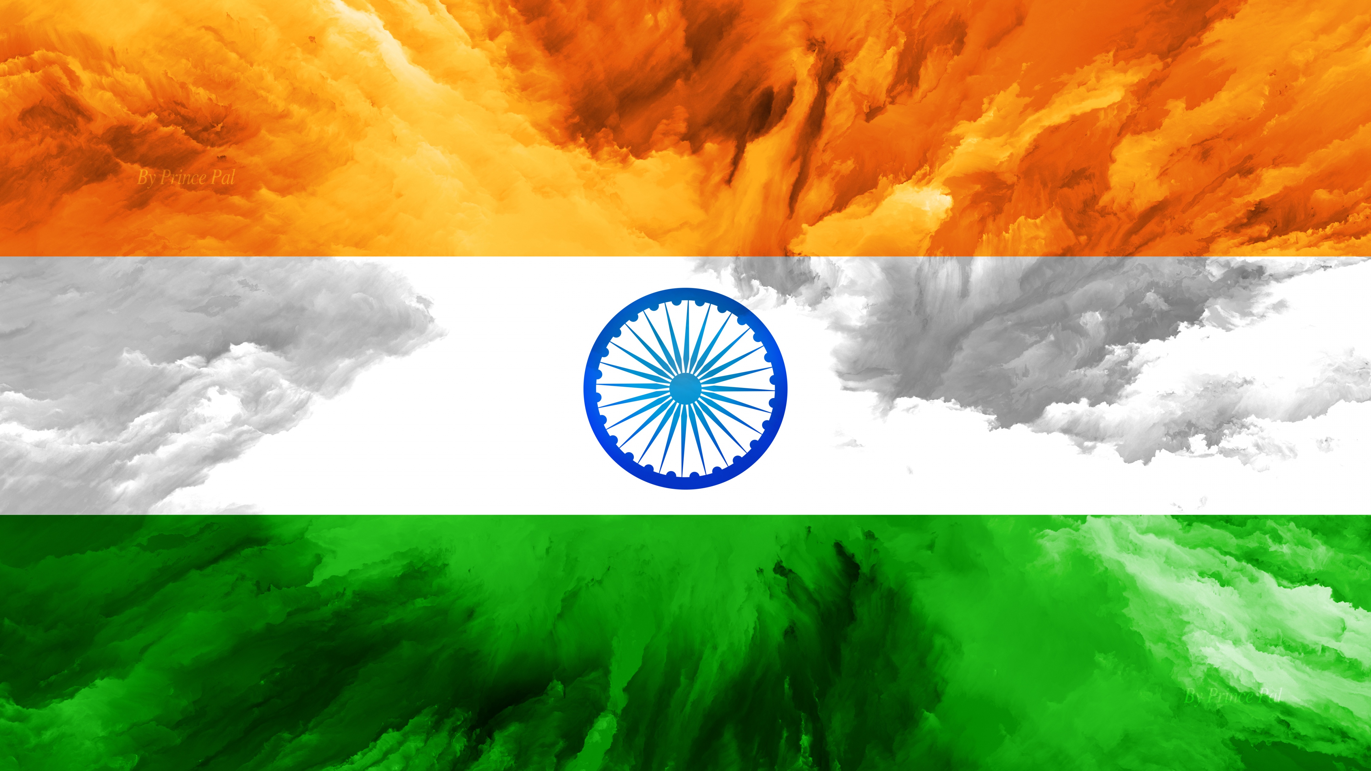 Indian Flag Wallpaper 4K, Tricolour
