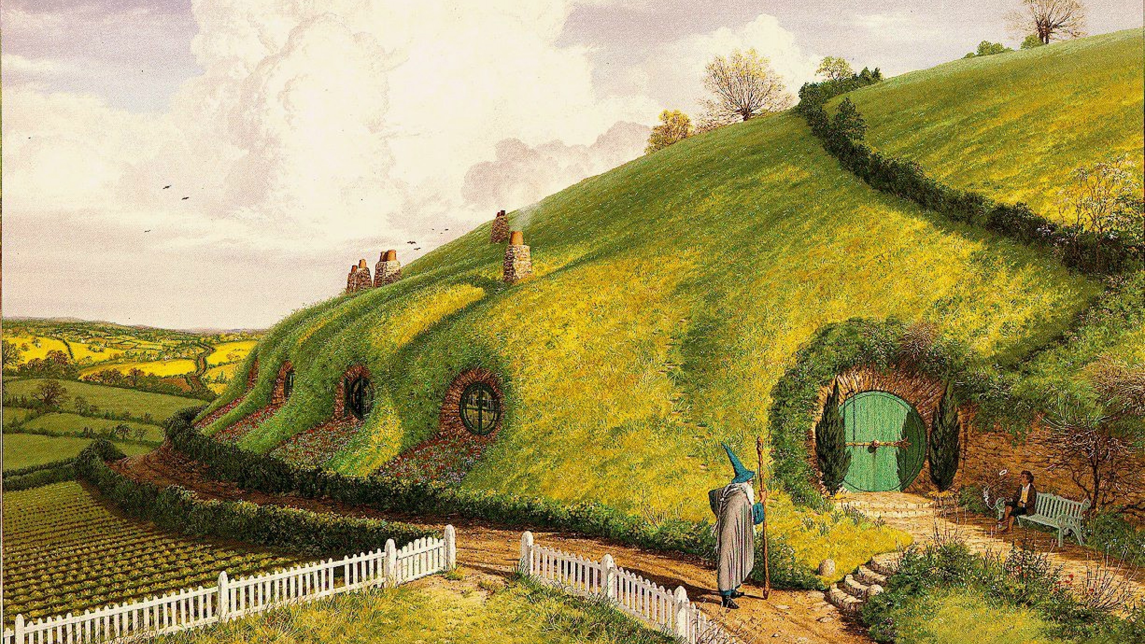 Hobbit Hole House HD Wallpaper 4K Ultra