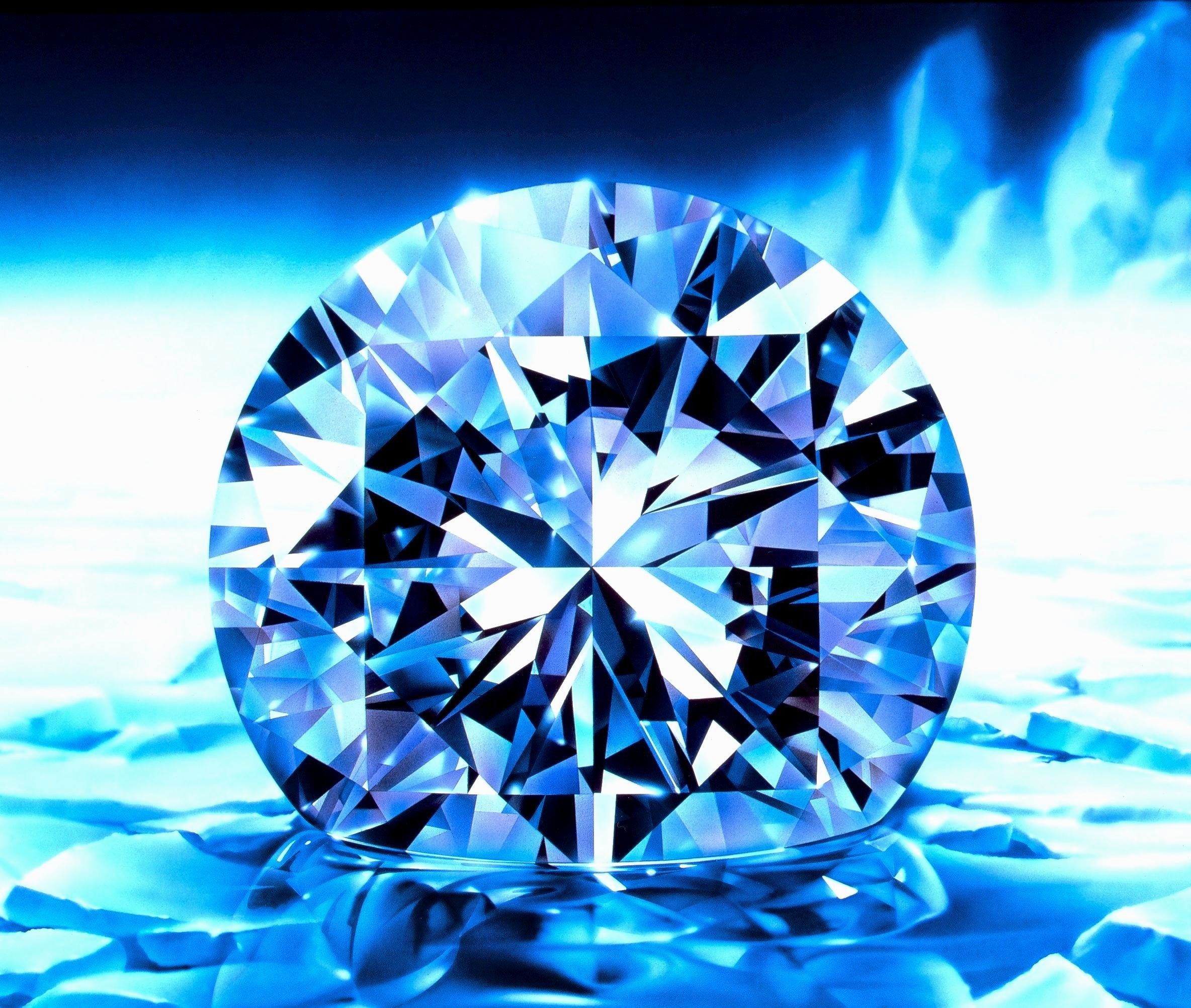 Real Blue Diamonds Wallpaper