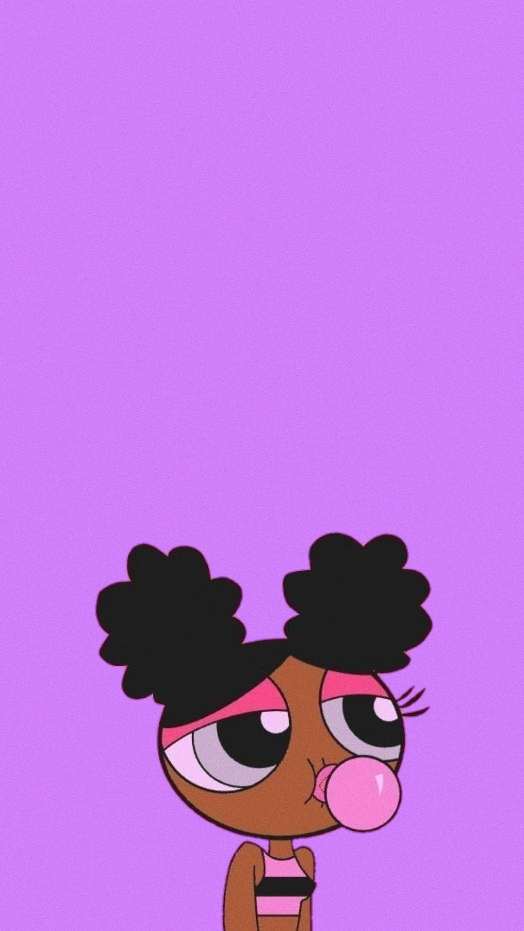 Black Girl Cartoon iPhone Wallpaper