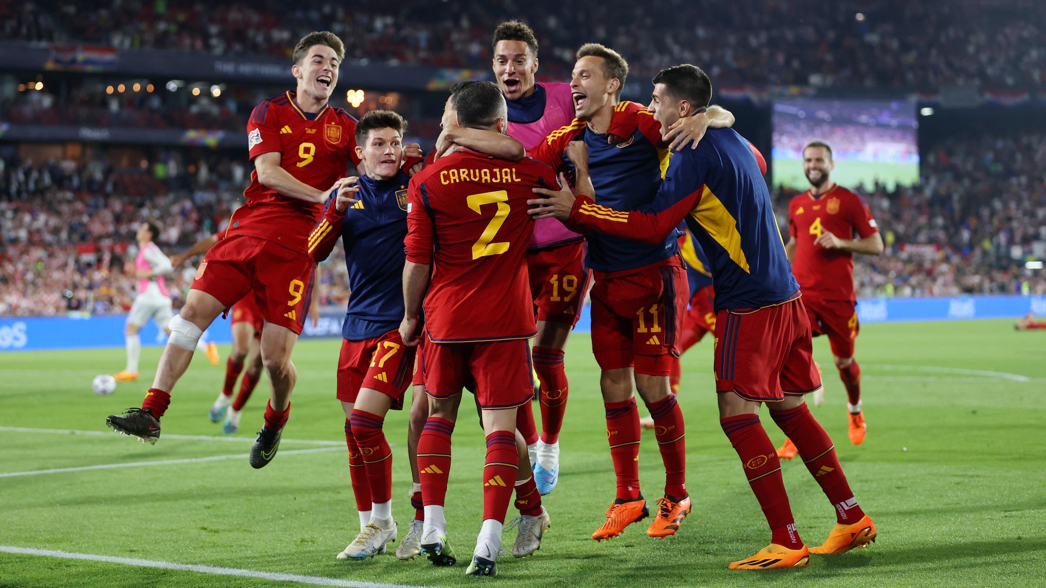 Spain win Nations League: Croatia edged