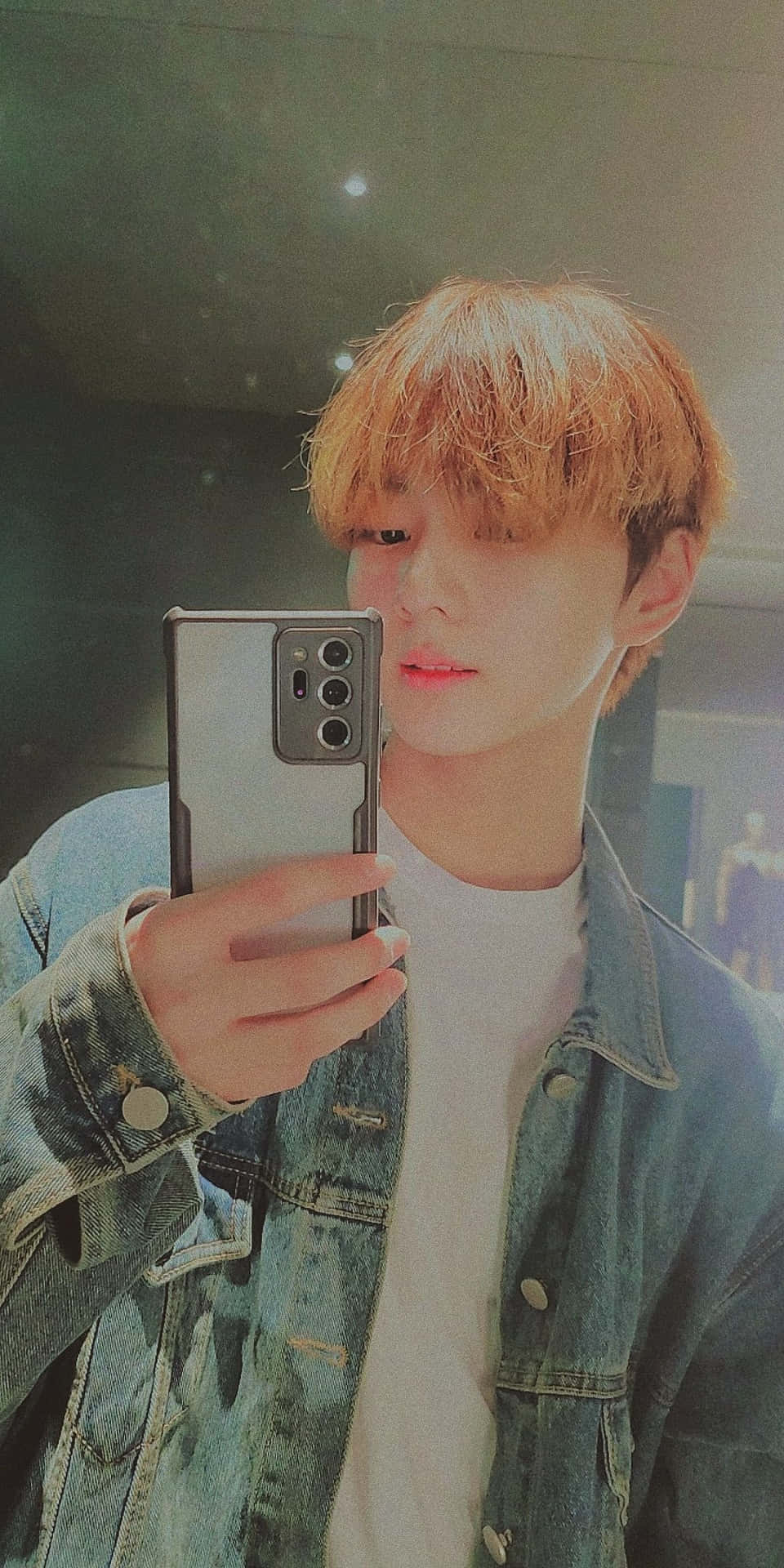 Download Kpop Boy Mirror Selfie Picture