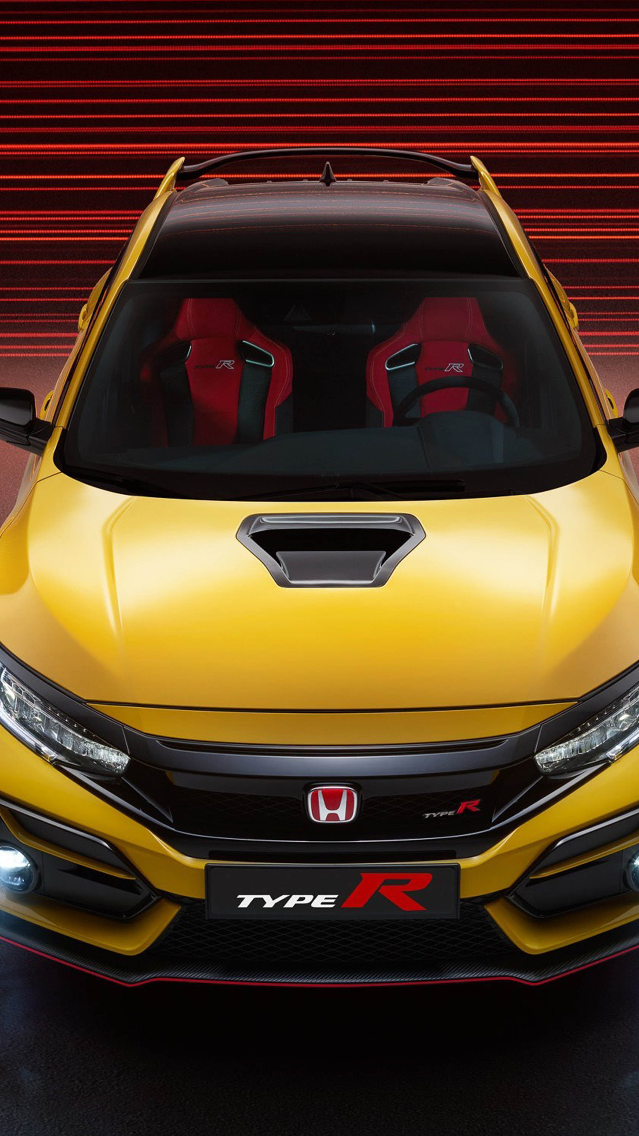 Honda Civic Type R Yellow 4K Ultra HD