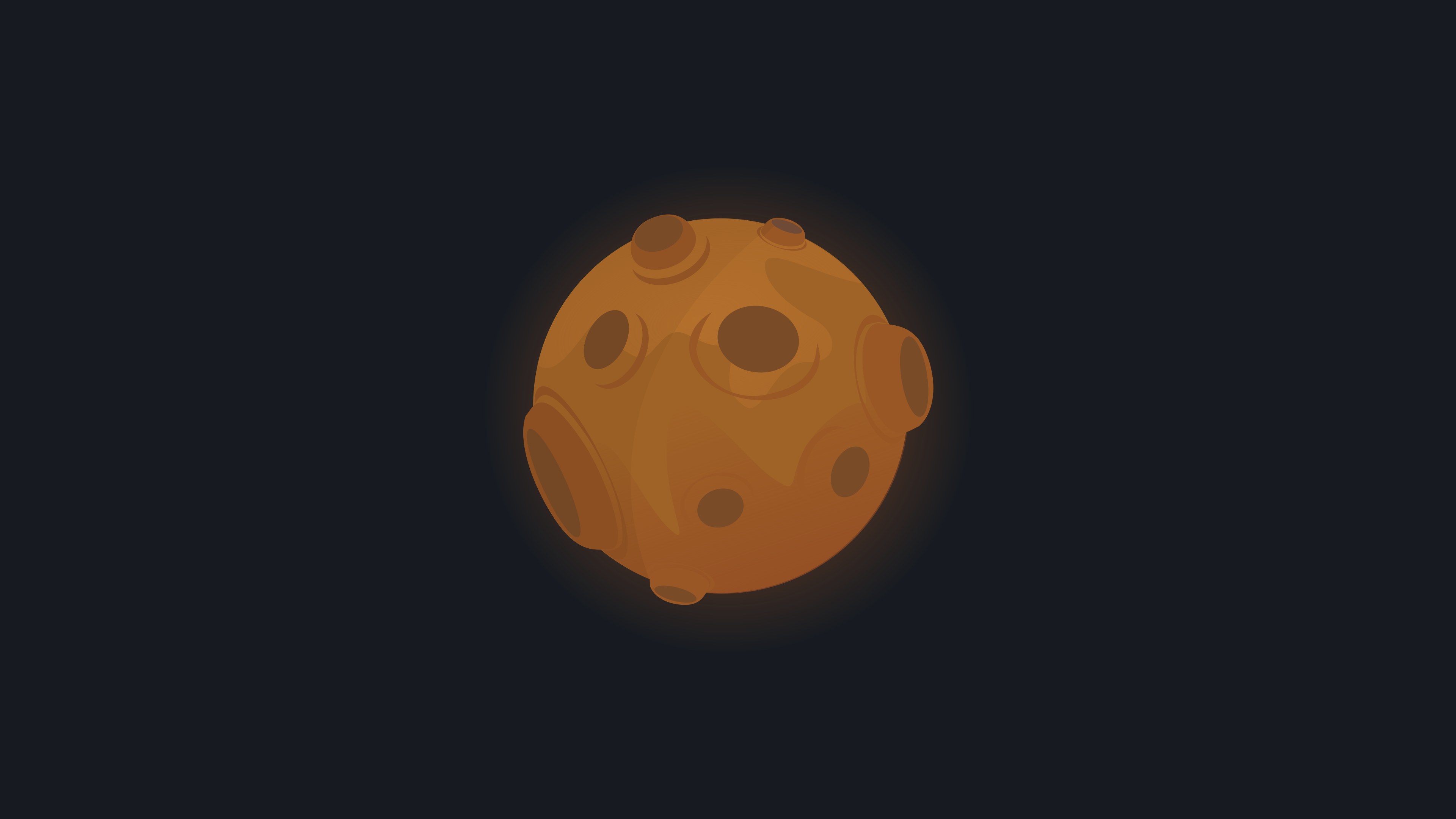 Earth, Moon, Mars, vector art, cartoon