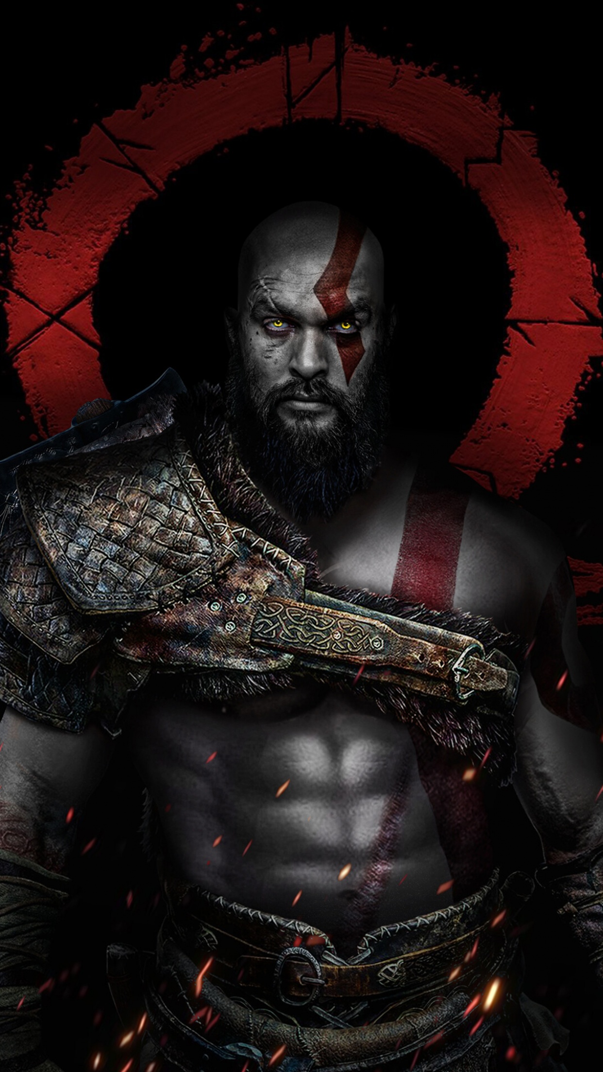 Kratos Wallpaper 4K, Jason Momoa, God