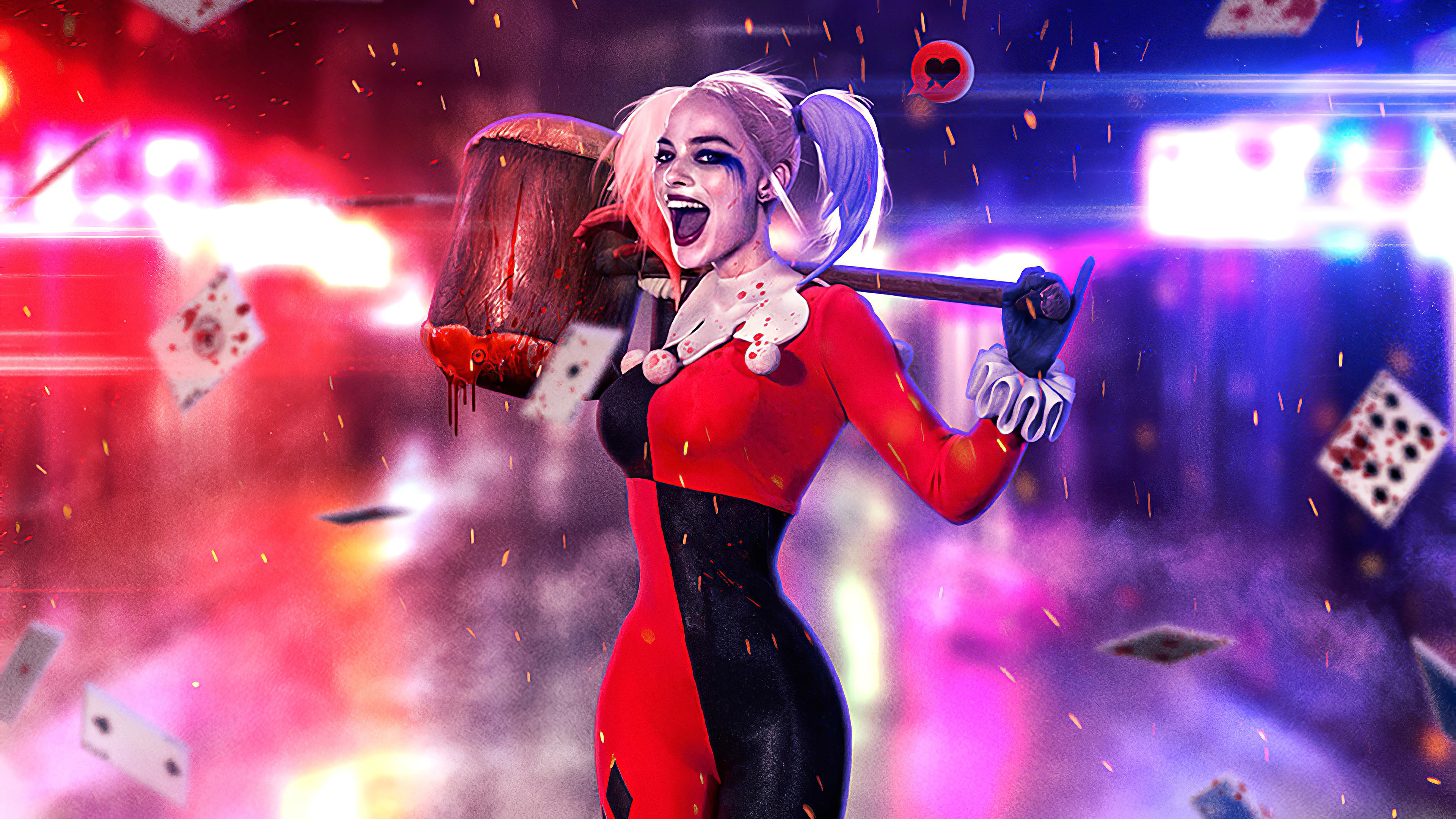 harley quinn, hd, superheroes, artist