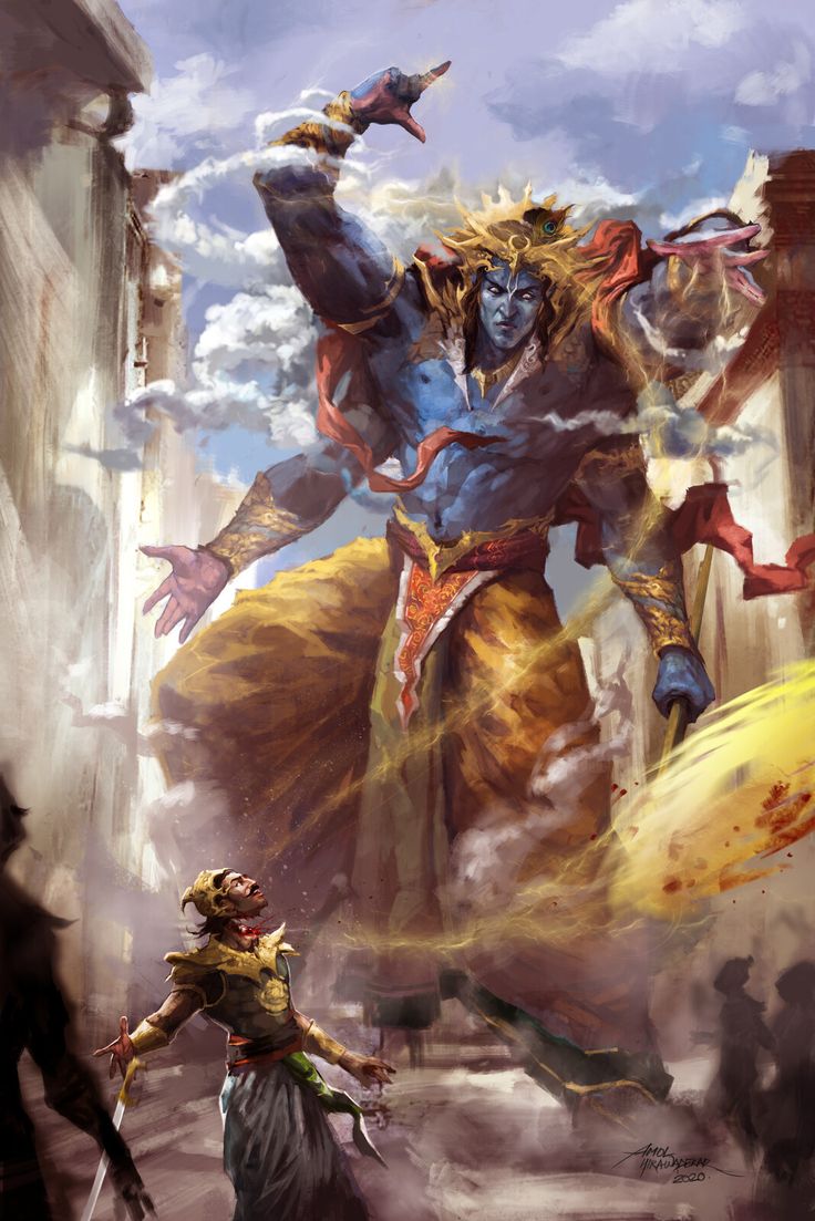 Angry Krishna Wallpaper Free