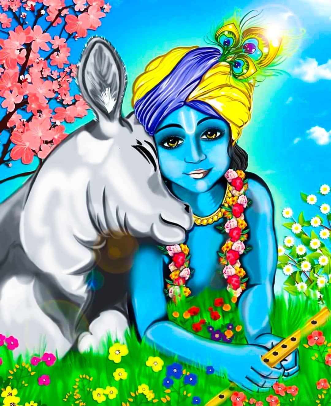 Krishna Animation Wallpaper Download