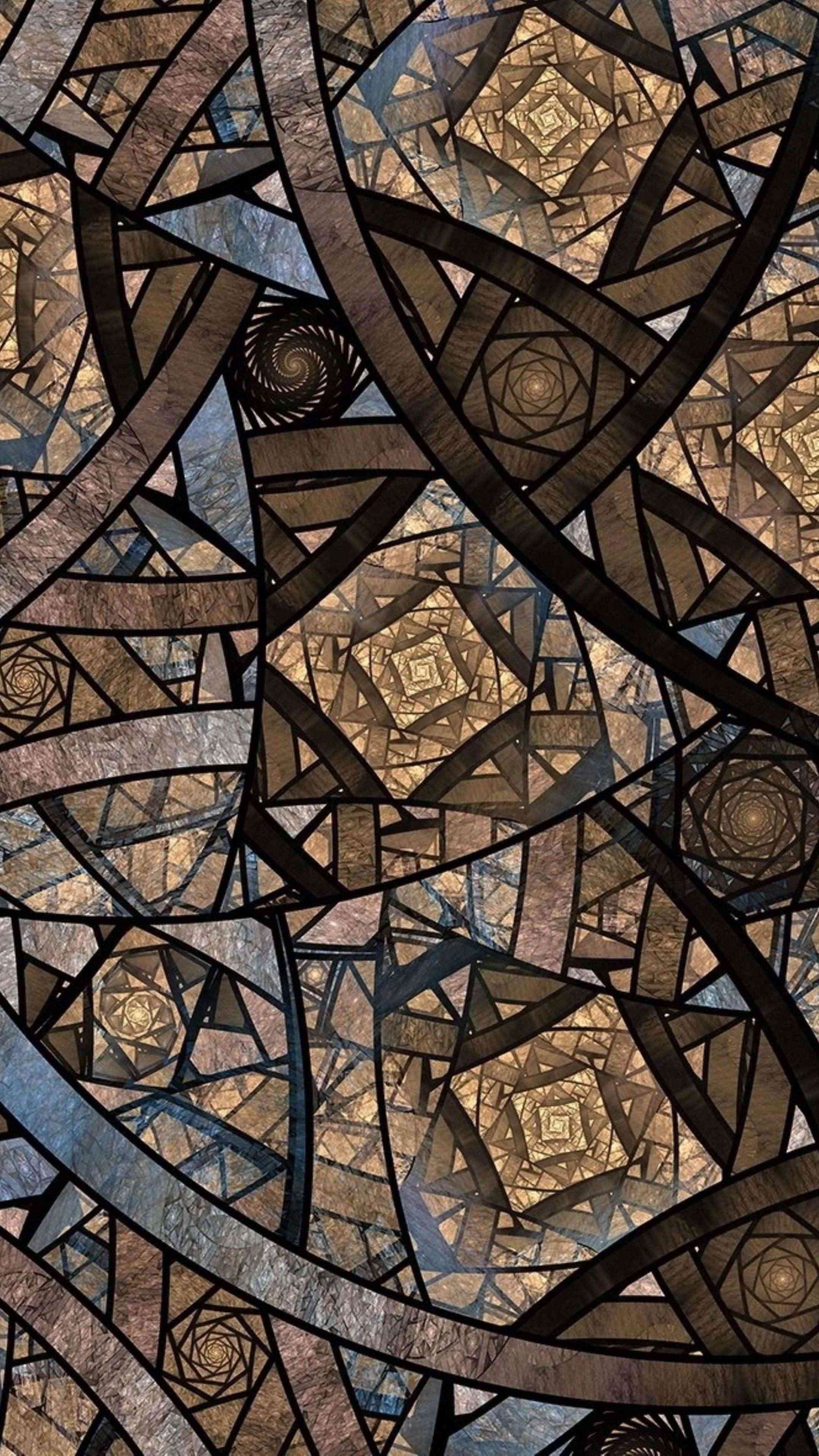 Square Illusion 4K Phone Wallpaper