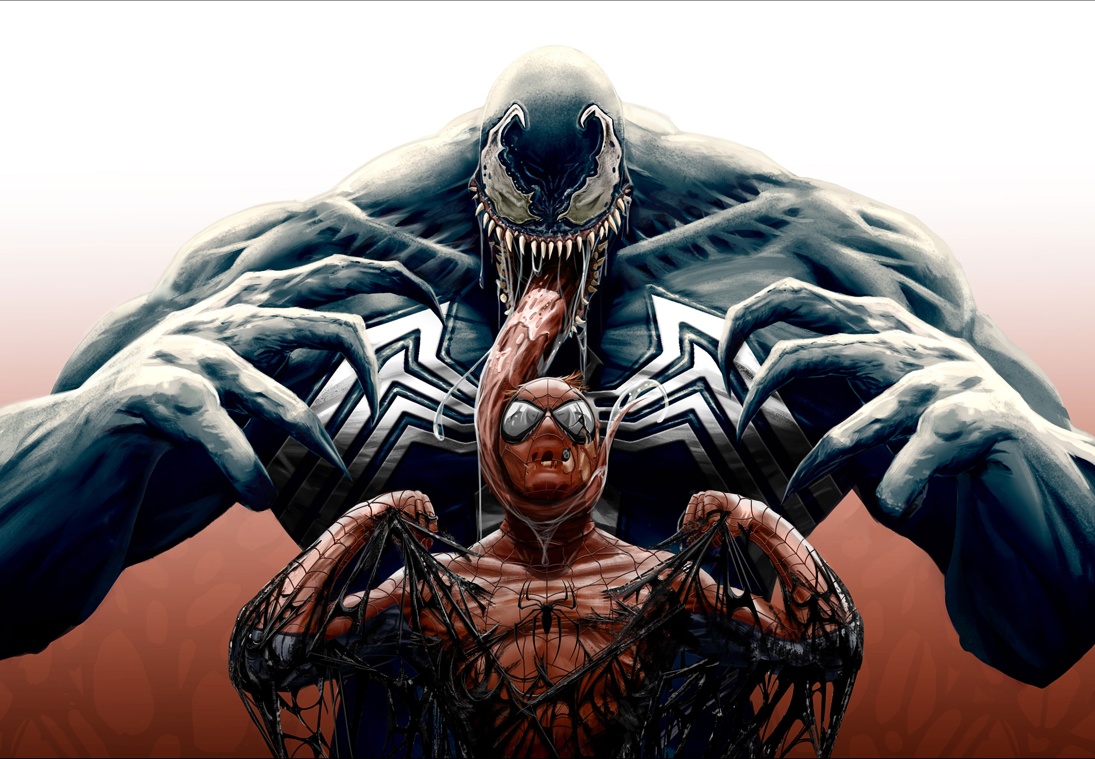 Wallpaper Venom, 4k, Spider Man, Marvel Comics, Superhero