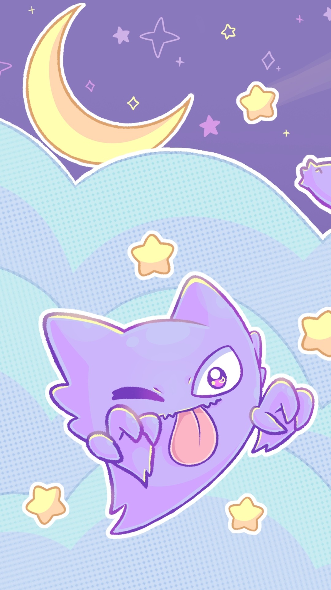 Anime Pokémon Phone Wallpaper, Haunter
