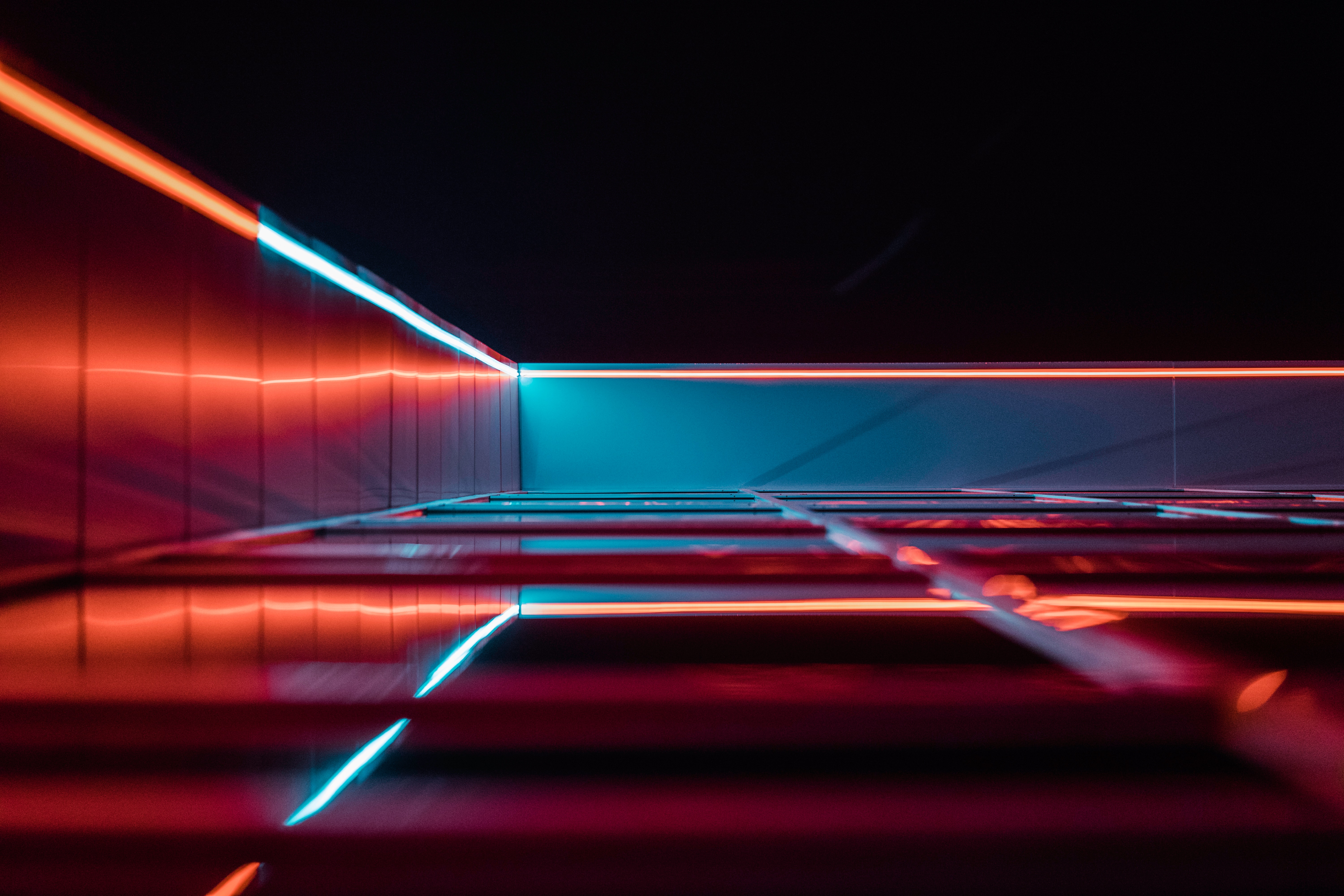 Wallpaper 4k Red Blue Plaid Textile